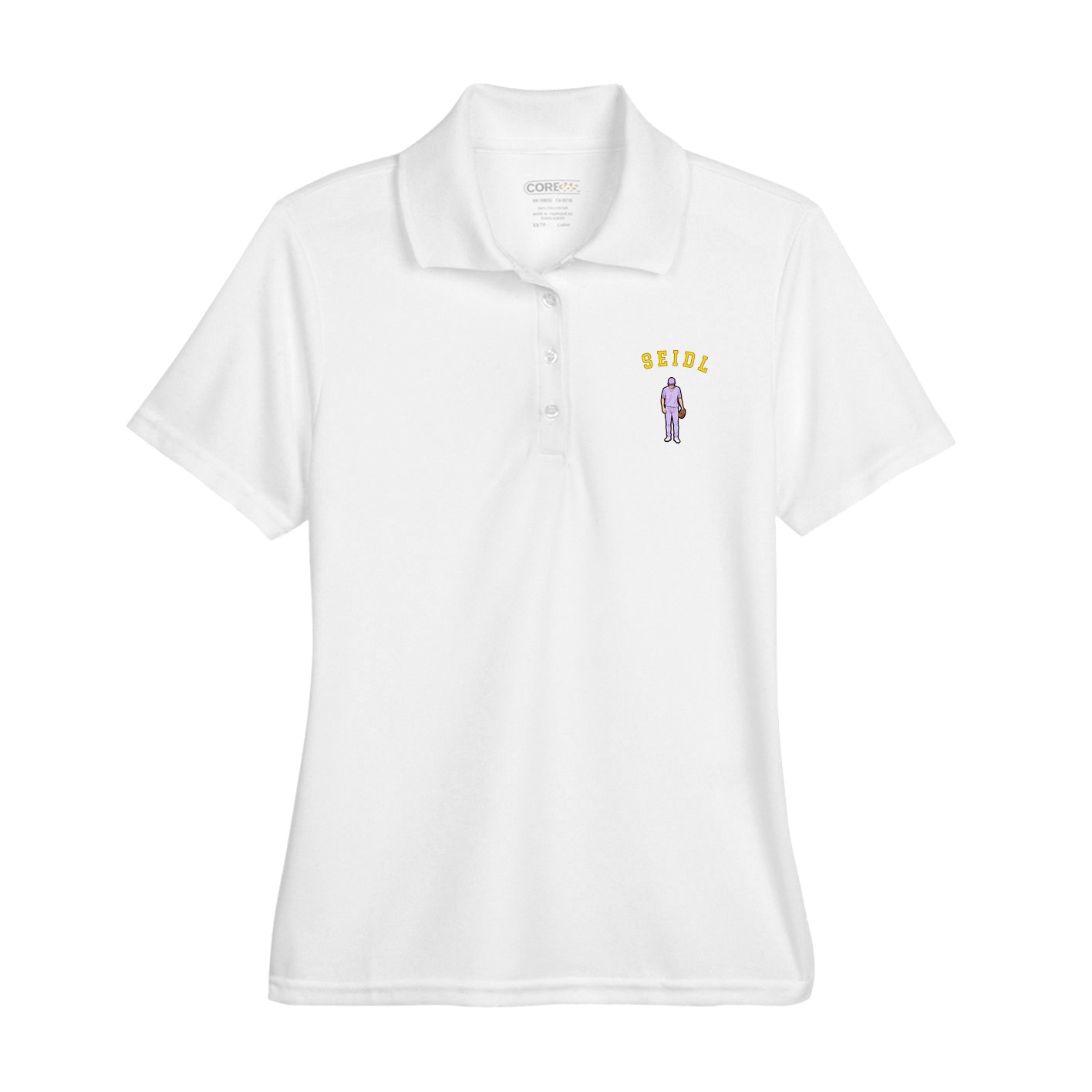 Womens Performance Polo — Shirsey Arch in White