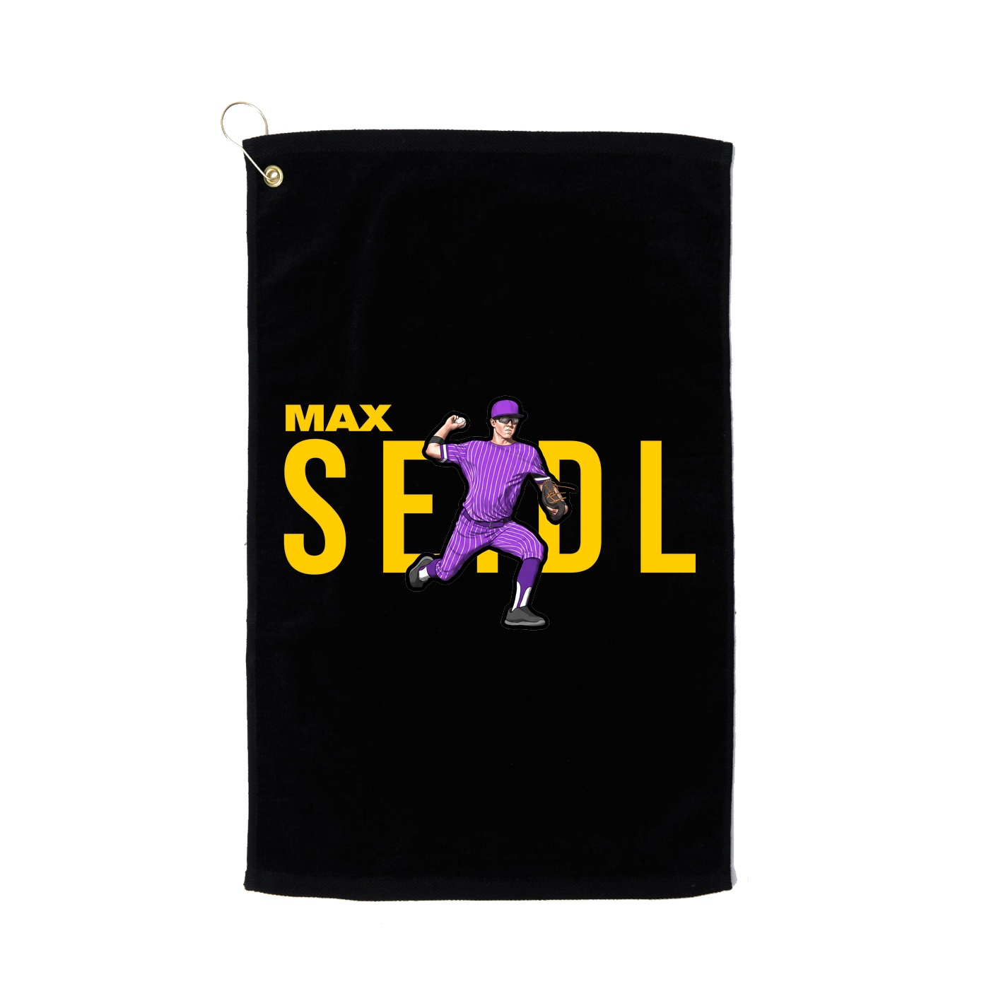 Golf Towel — Player Name in Black