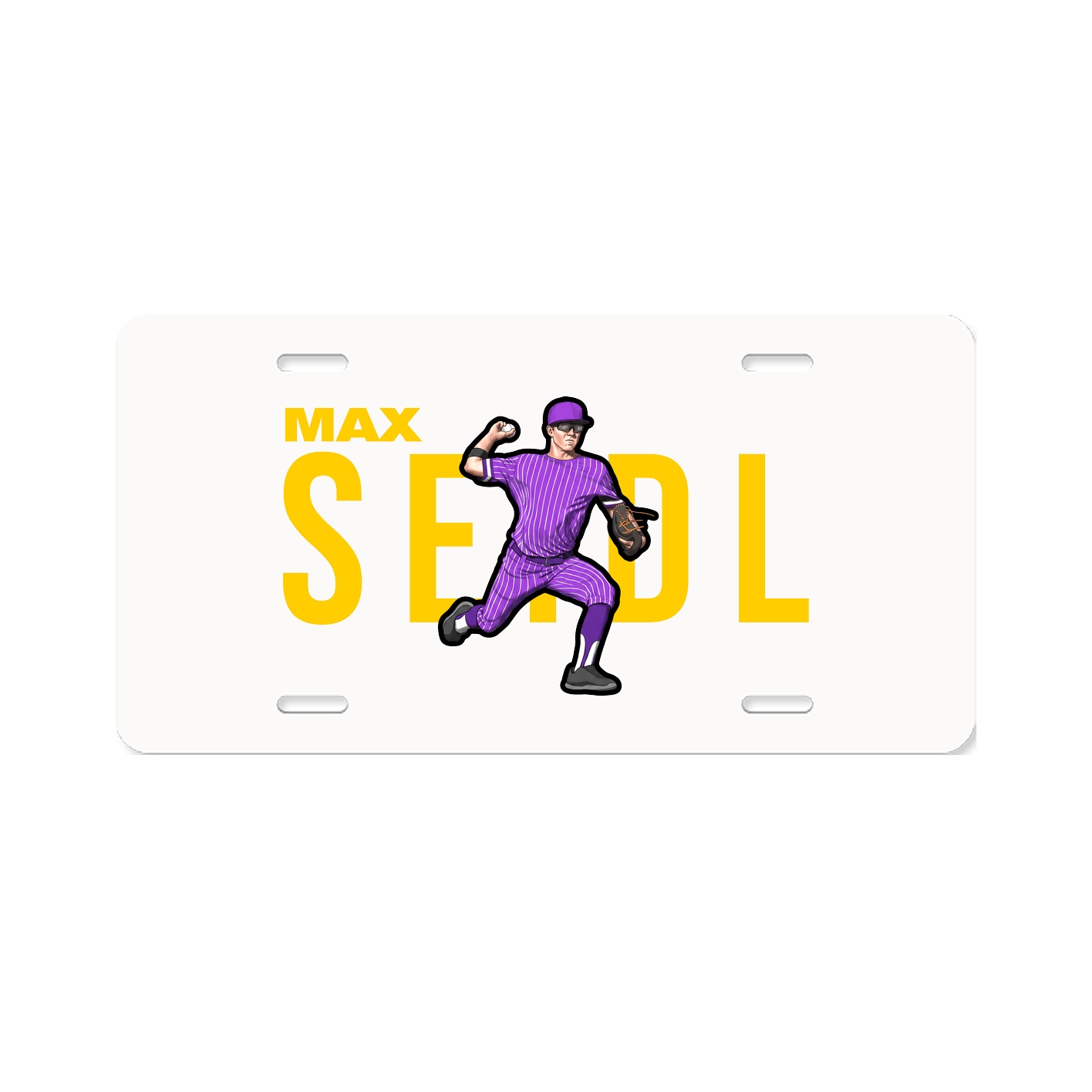 License Plate — Player Name in Classic