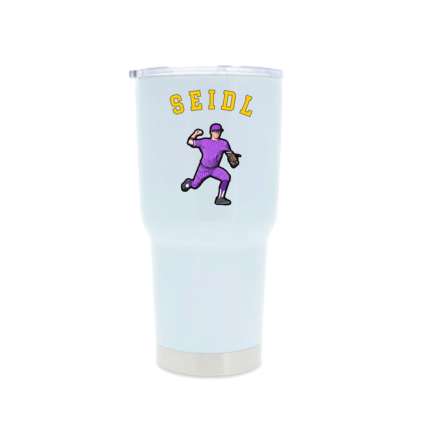 30oz Stainless Steel Tumbler — Shirsey Arch in White