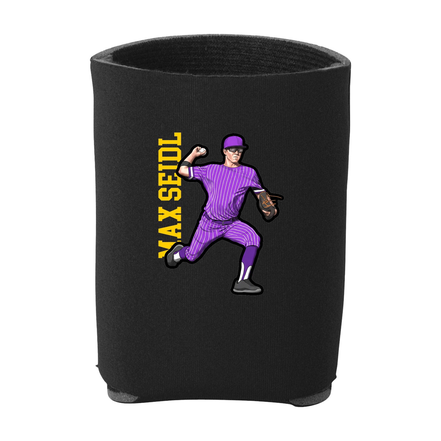Can Holder — Name Vertical in Black