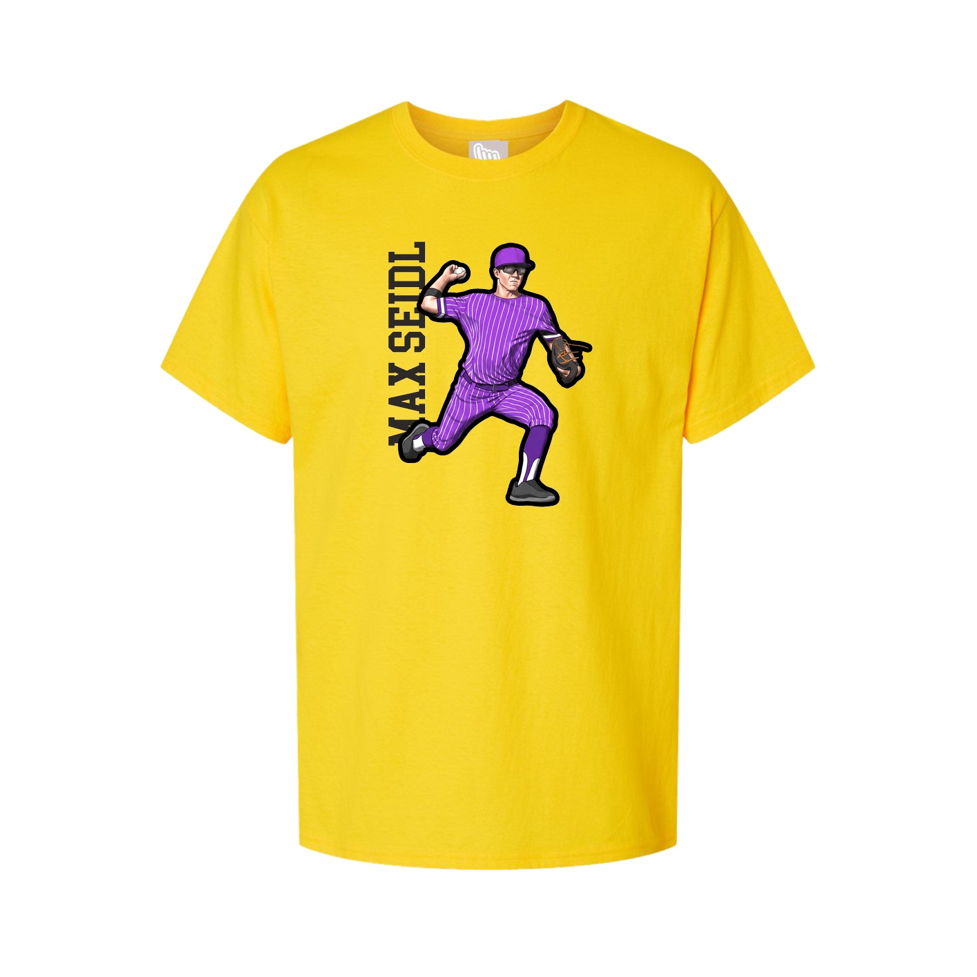 Tee — Name Vertical in Gold