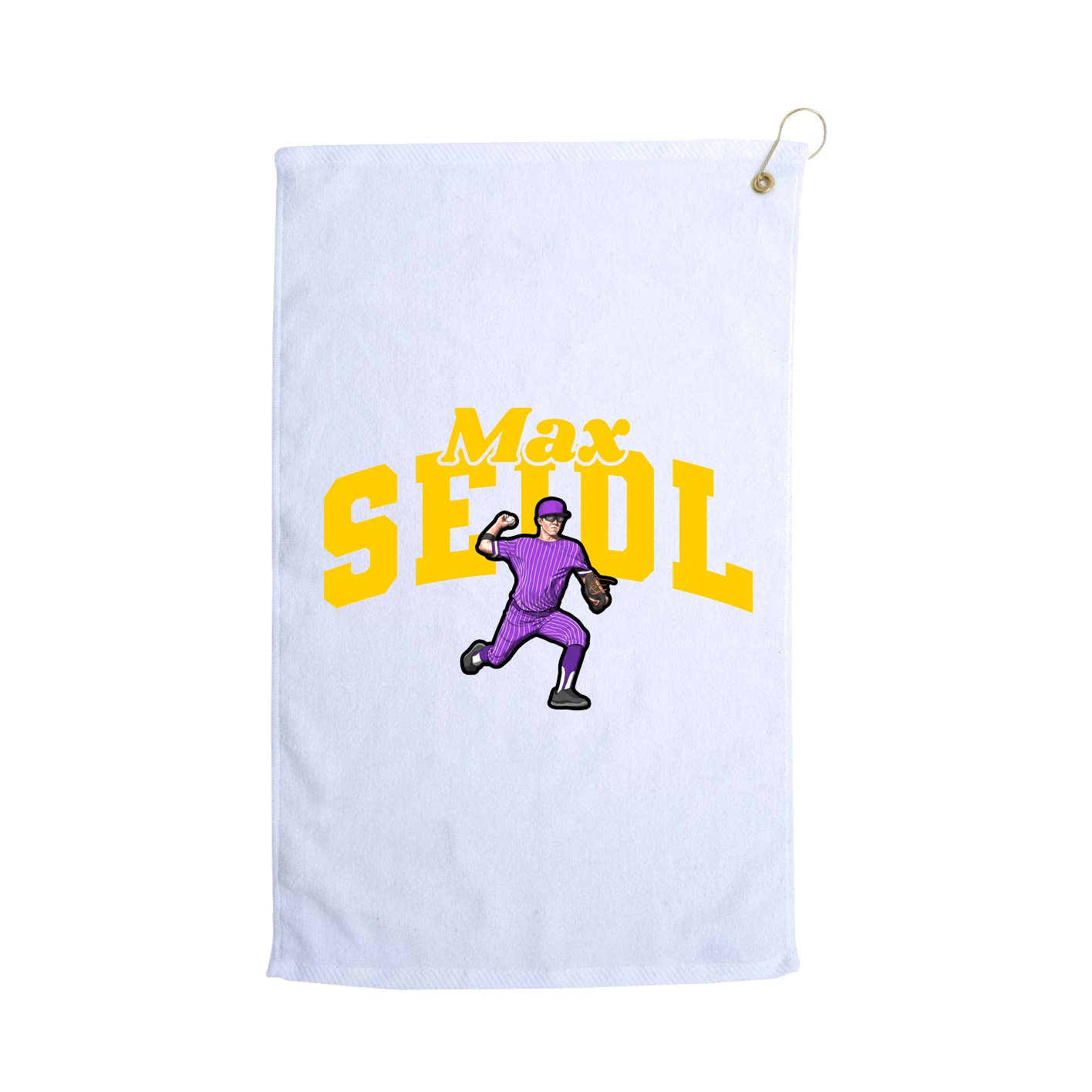 Golf Towel — Signature Arch in White