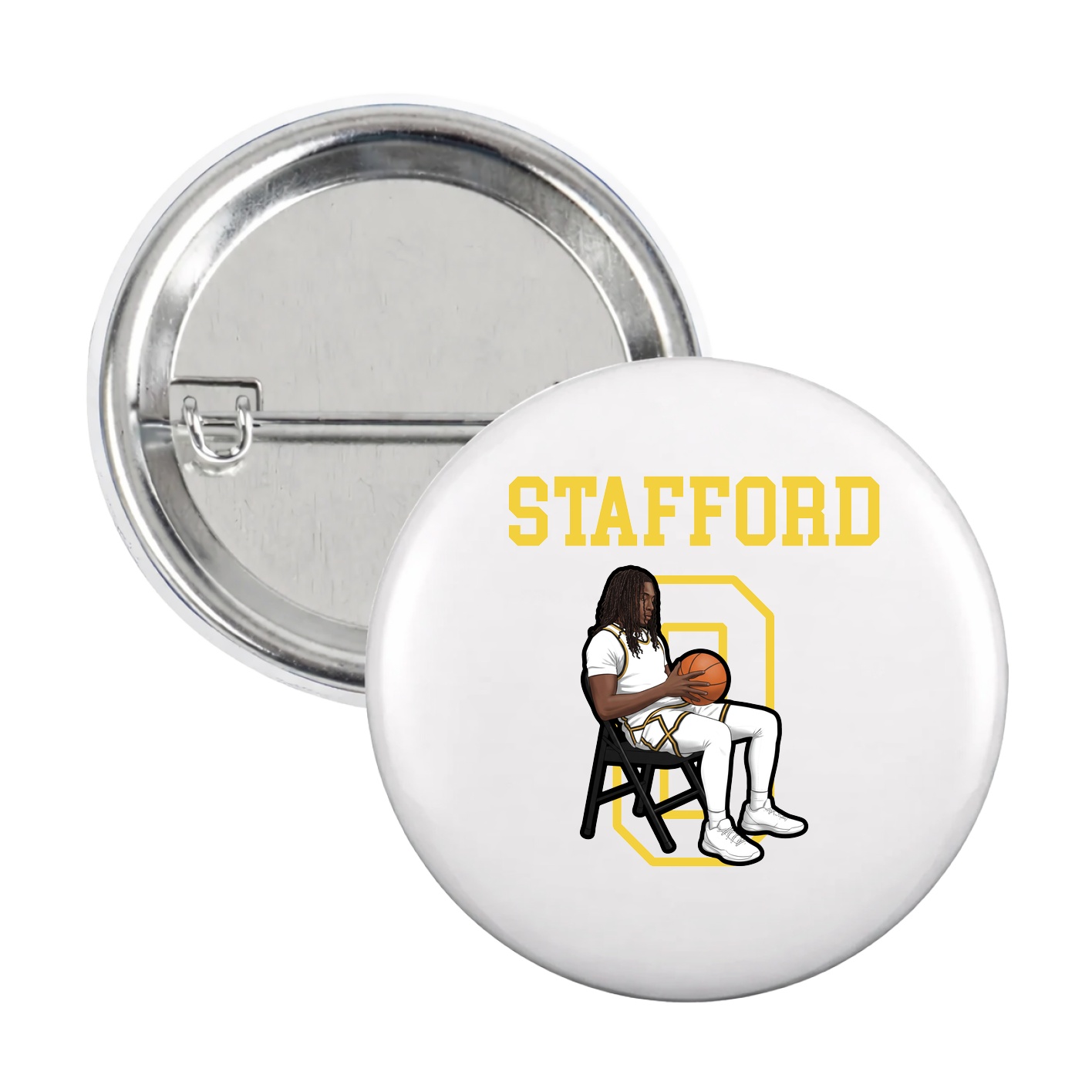 Game Day Button — Shirsey in White