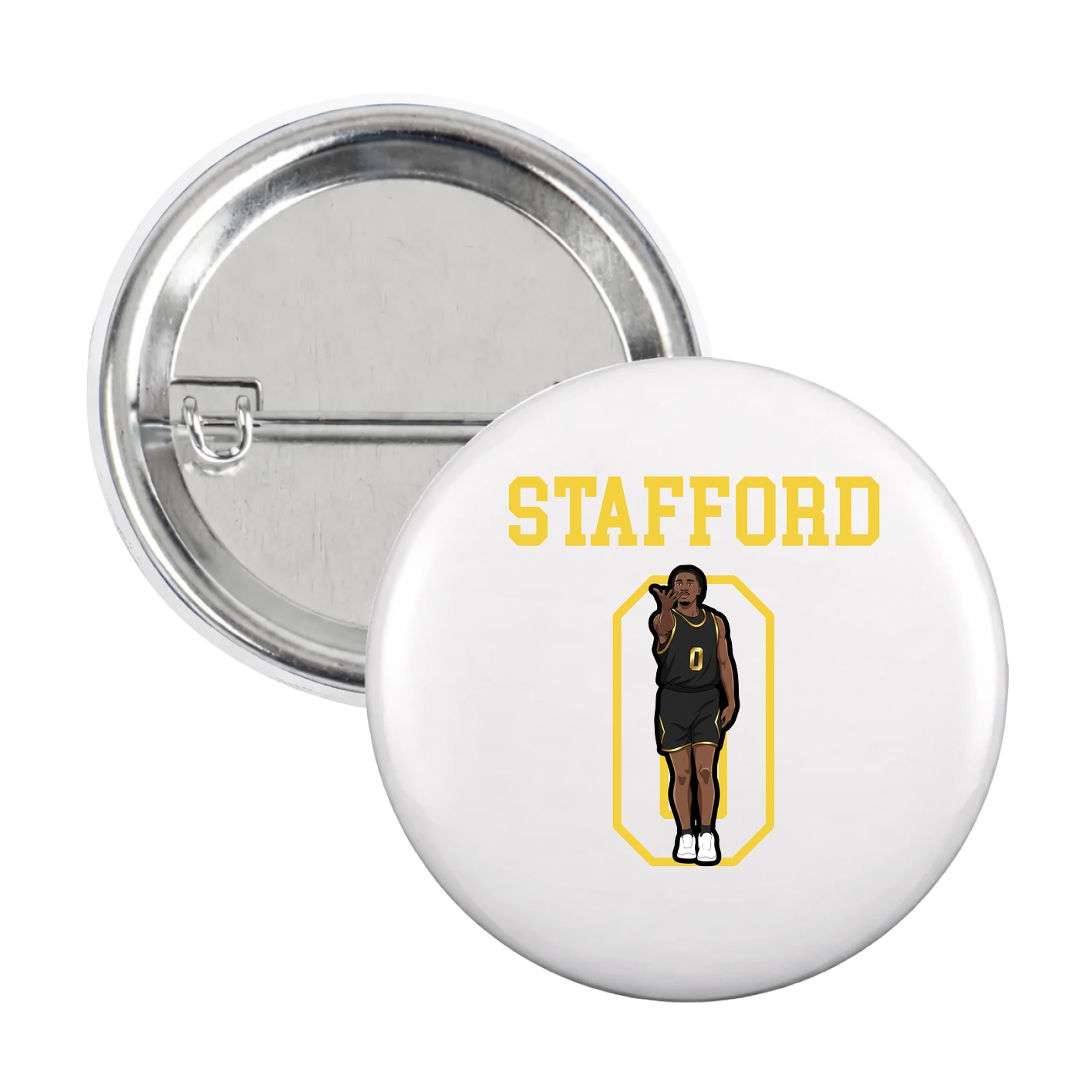 Game Day Button — Shirsey in White
