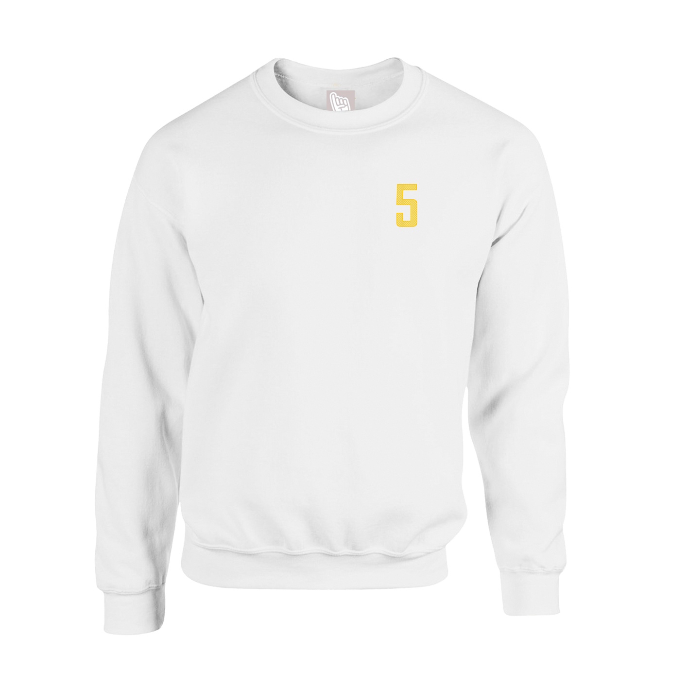Fleece Crew — Front Shirsy in White