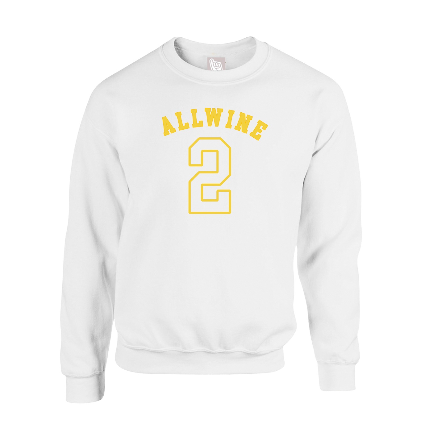 Fleece Crew — Shirsey Arch in White