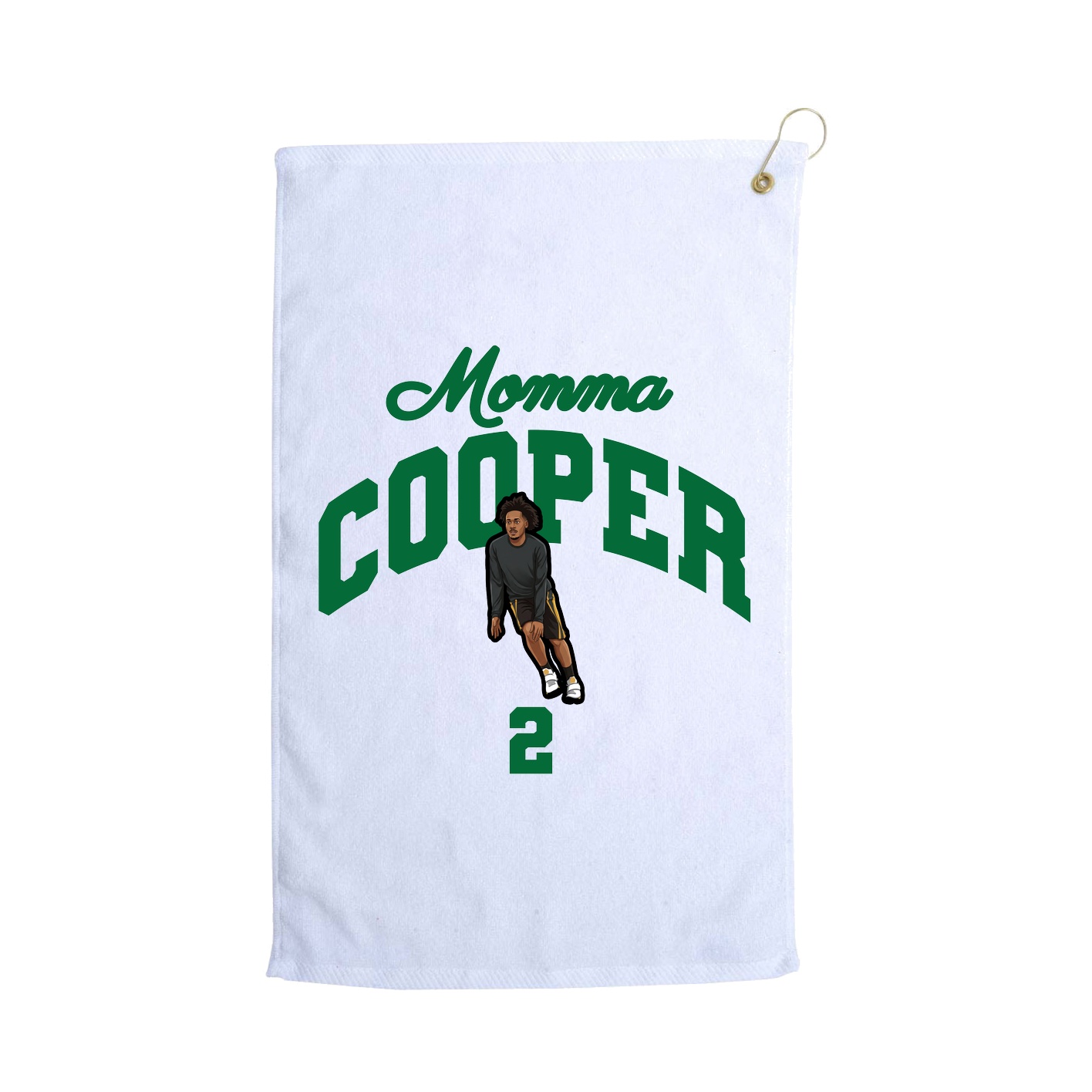 Golf Towel — Mothers Day Arch in White