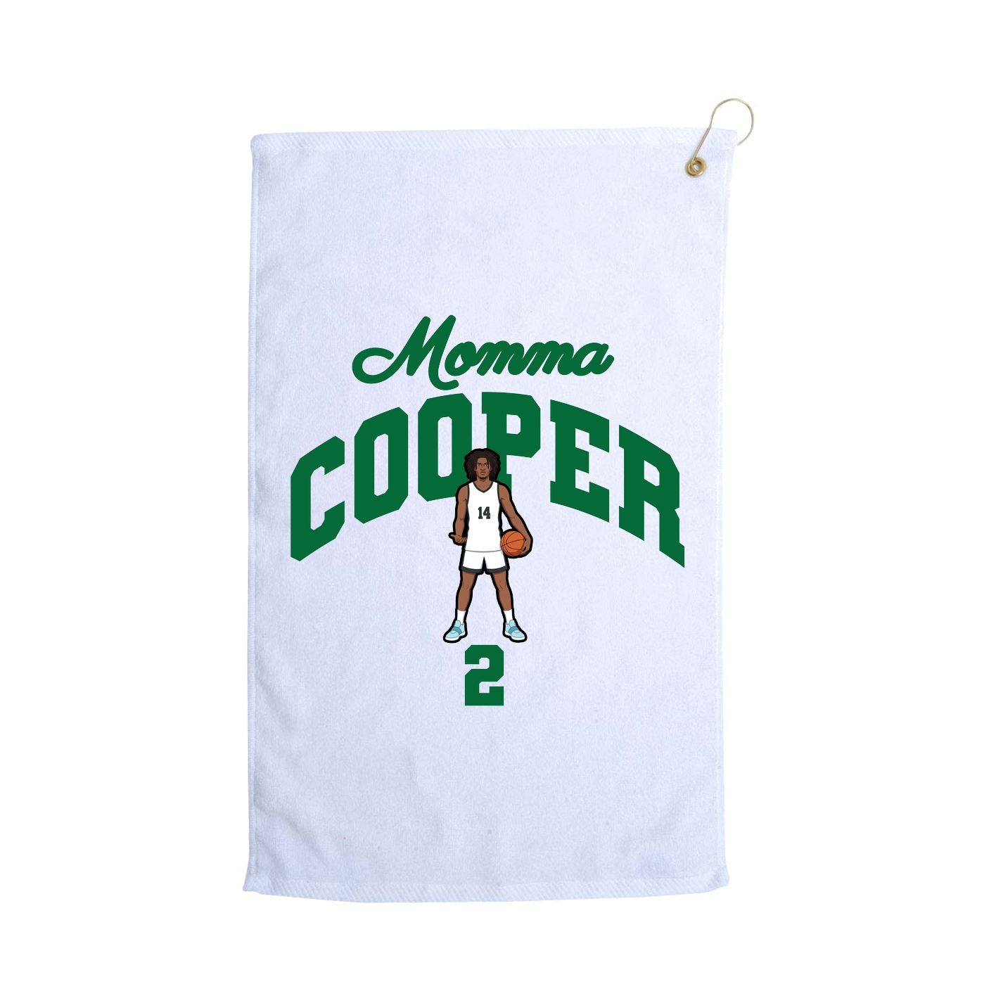 Golf Towel — Mothers Day Arch in White