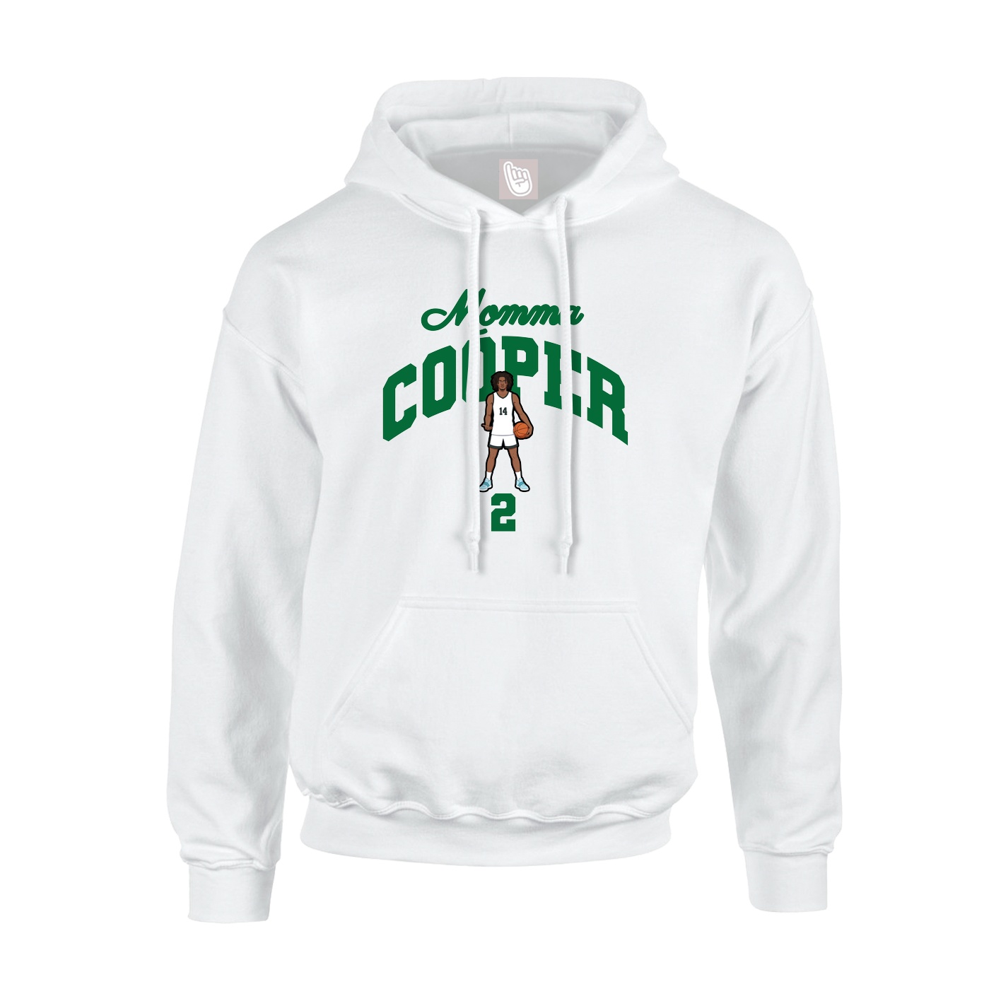 Youth Hoodie — Mothers Day Arch in White