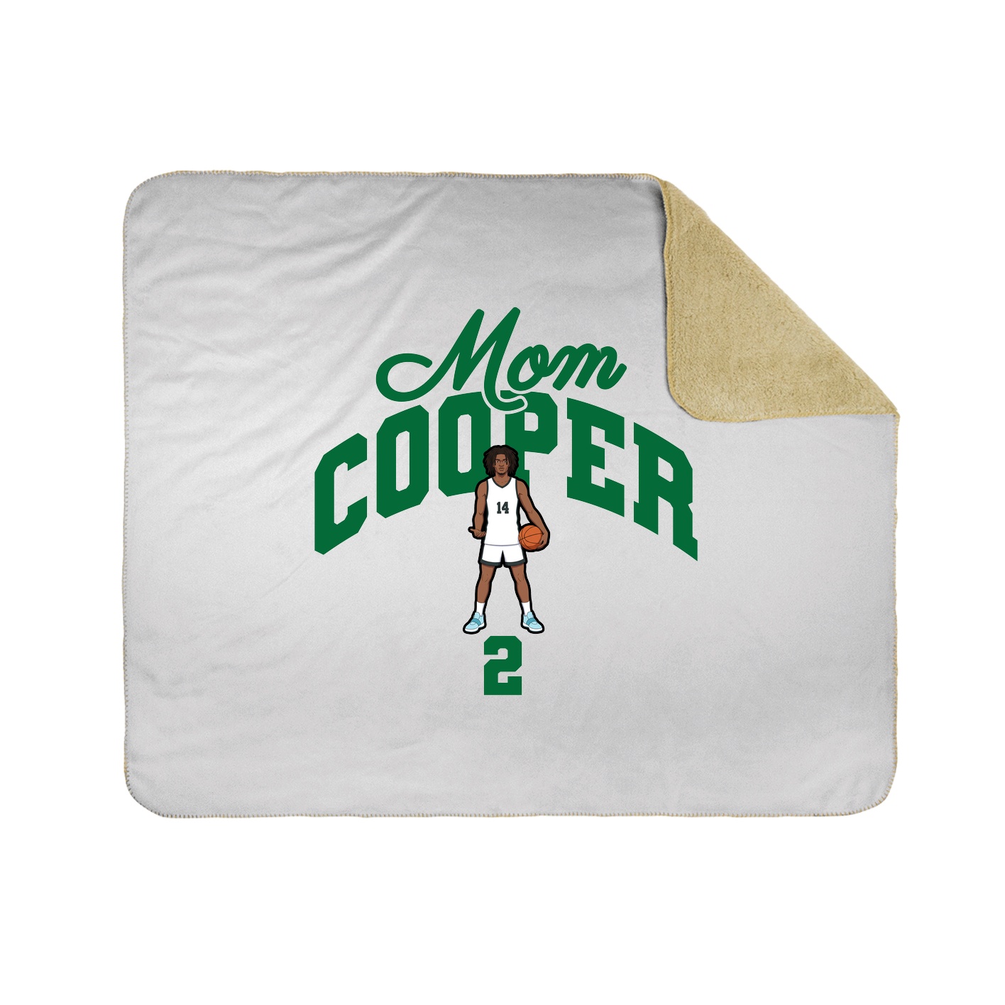 Throw Blanket — Mothers Day Arch in White