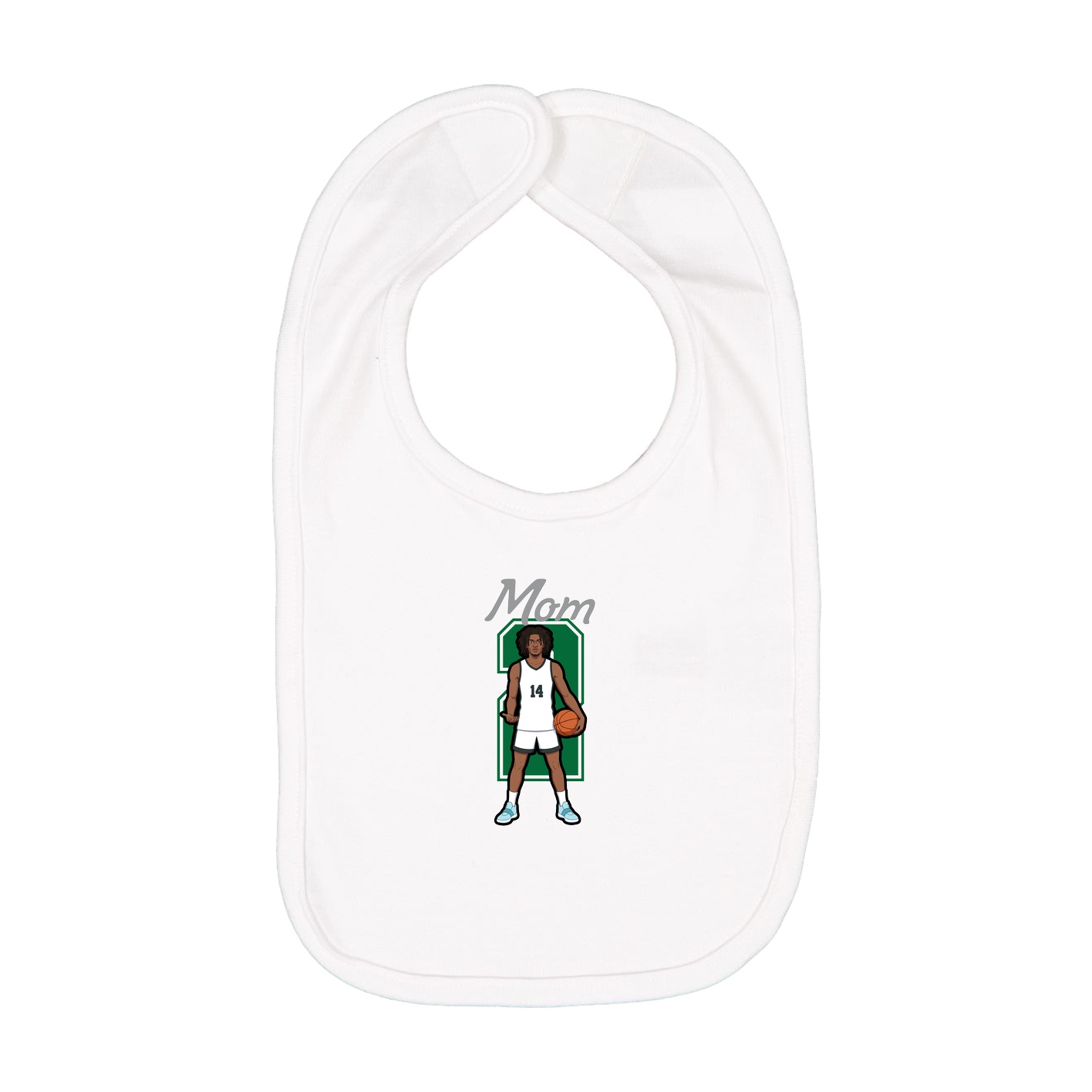 Infant Bib — Mothers Day Shirsey in White