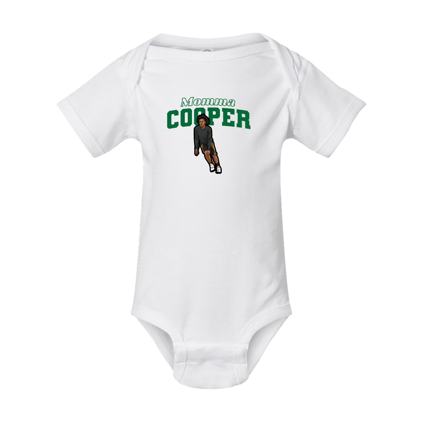 Baby Onesie — Mothers Day Block in White
