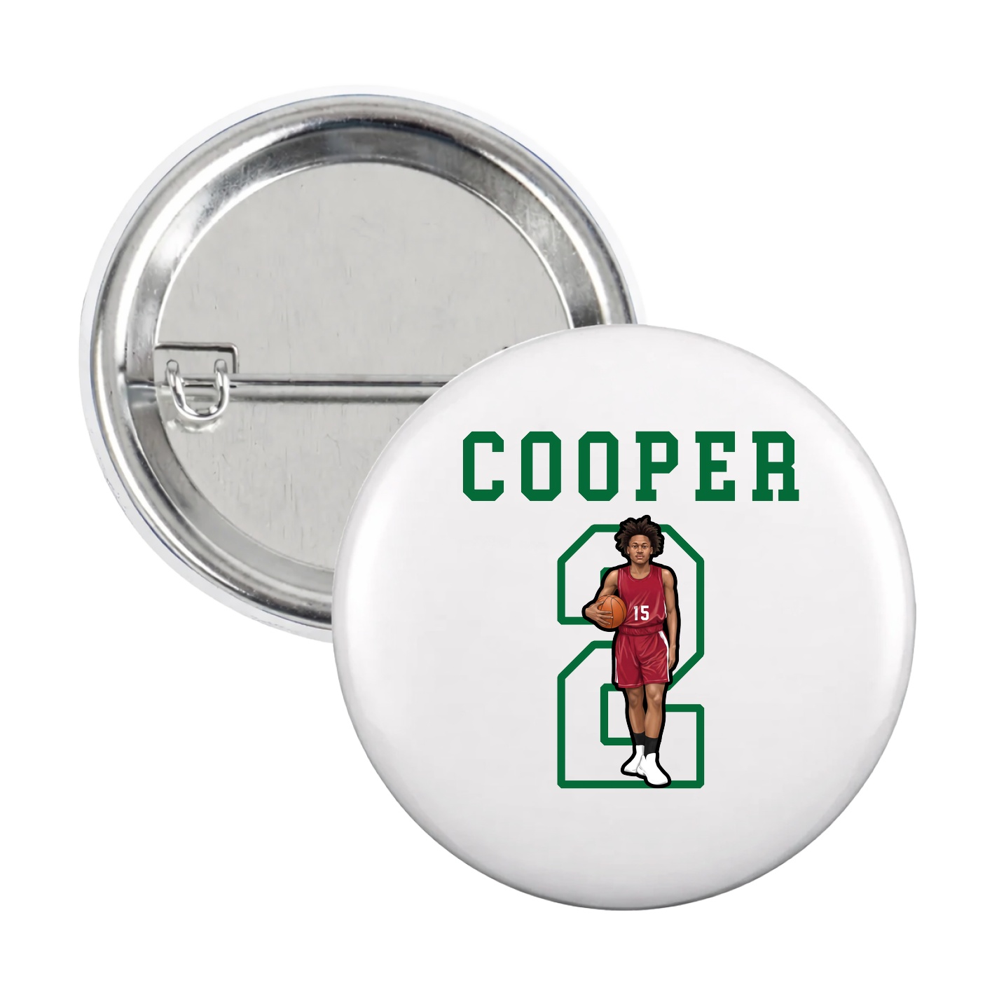 Game Day Button — Shirsey in White