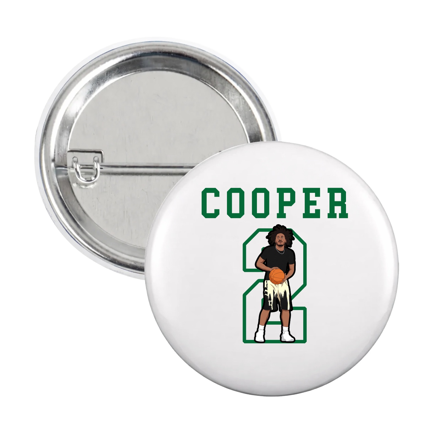 Game Day Button — Shirsey in White