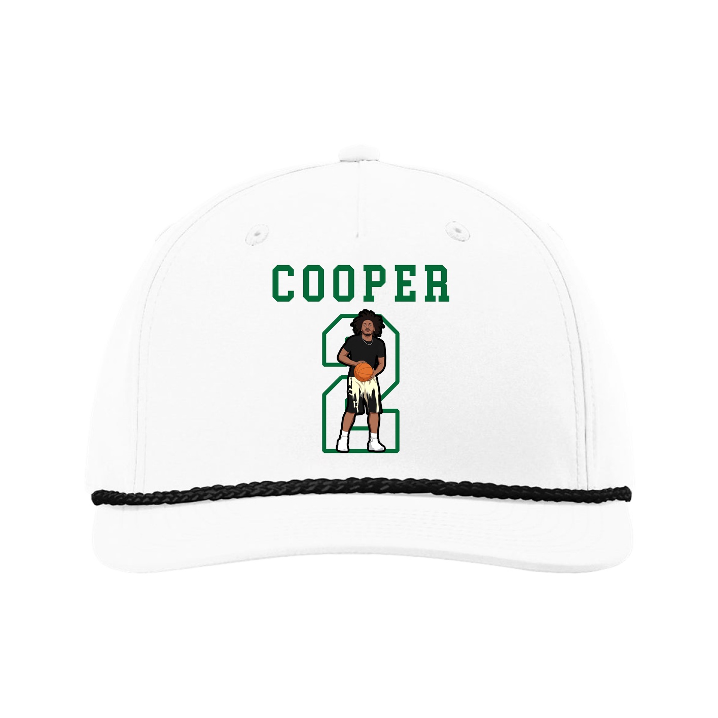 Five-Panel Classic Rope Cap — Shirsey in White