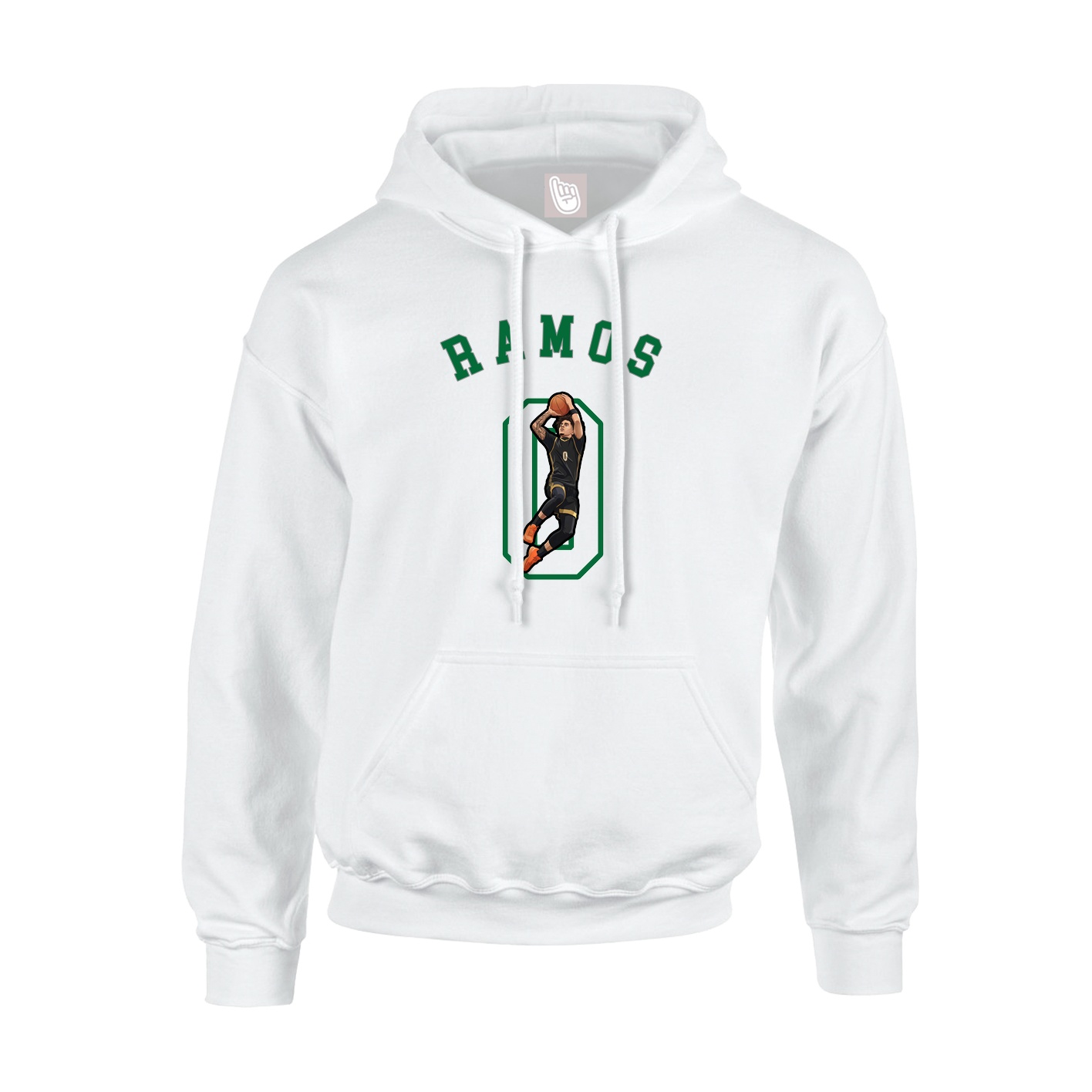 Youth Hoodie — Shirsey Arch in White
