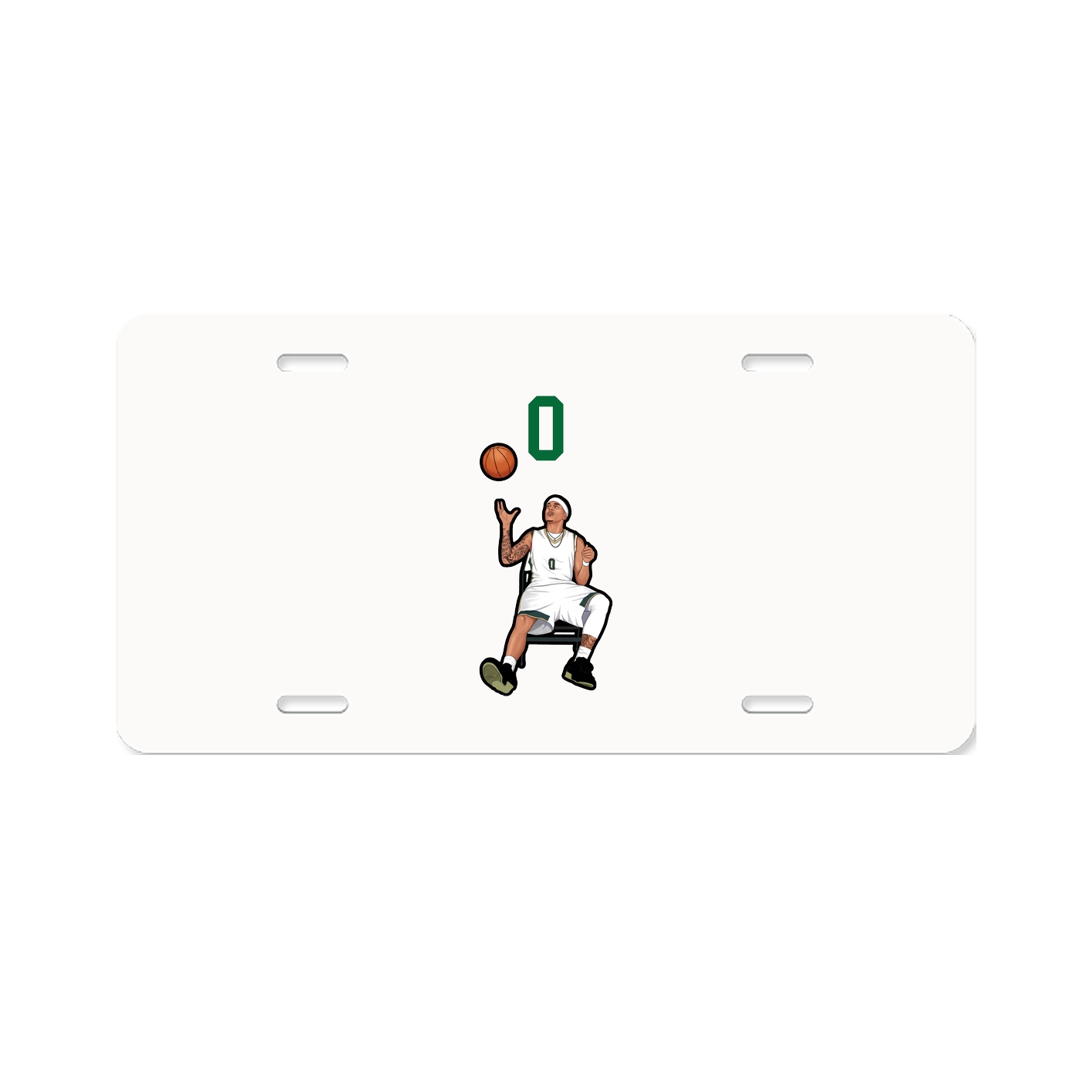 License Plate — Number Top in Classic