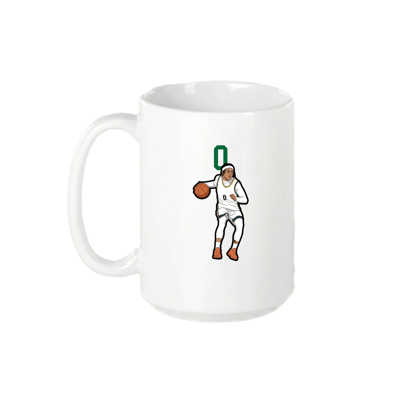 15oz Coffee Mug — Number Top in White