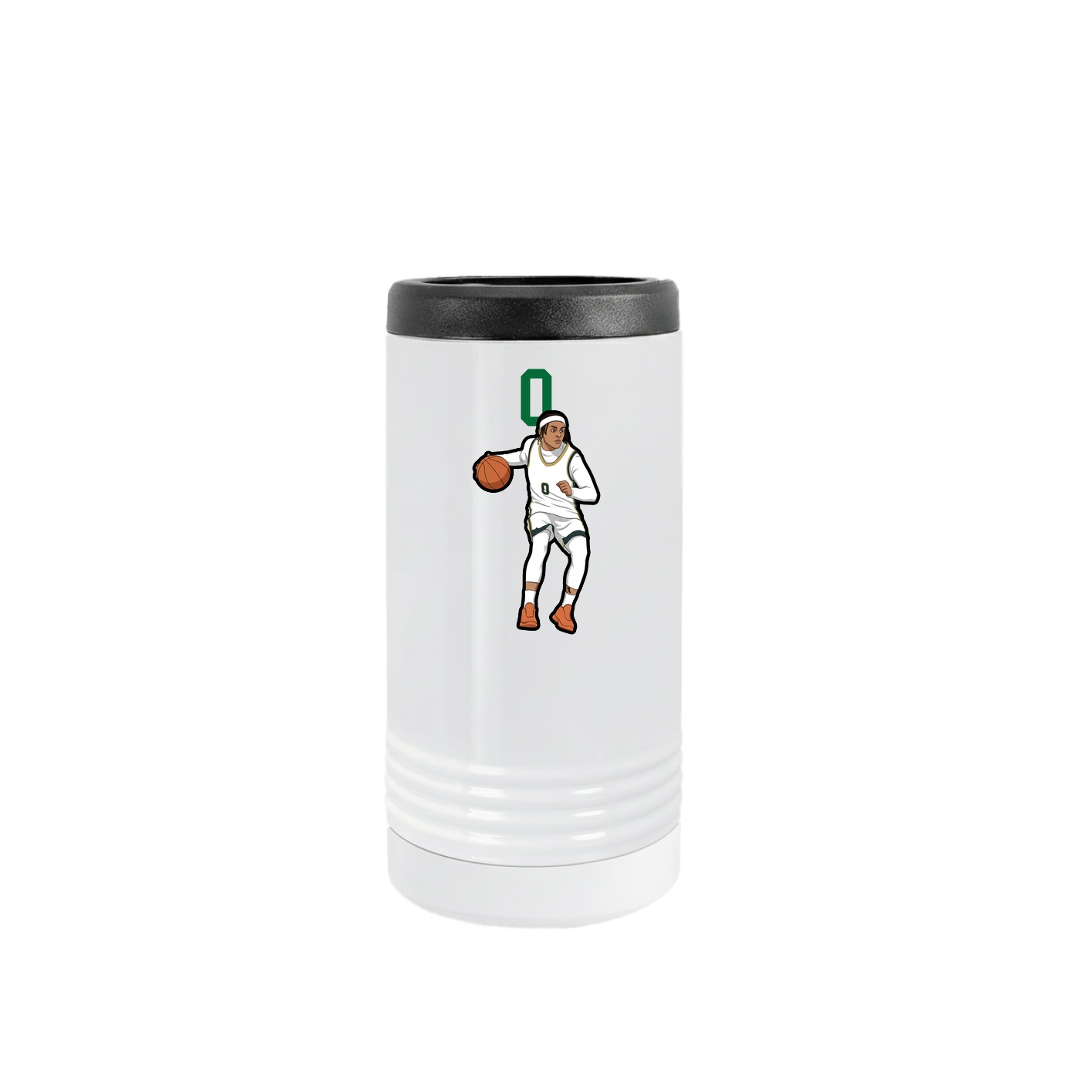Slim Beverage Holder — Number Top in White