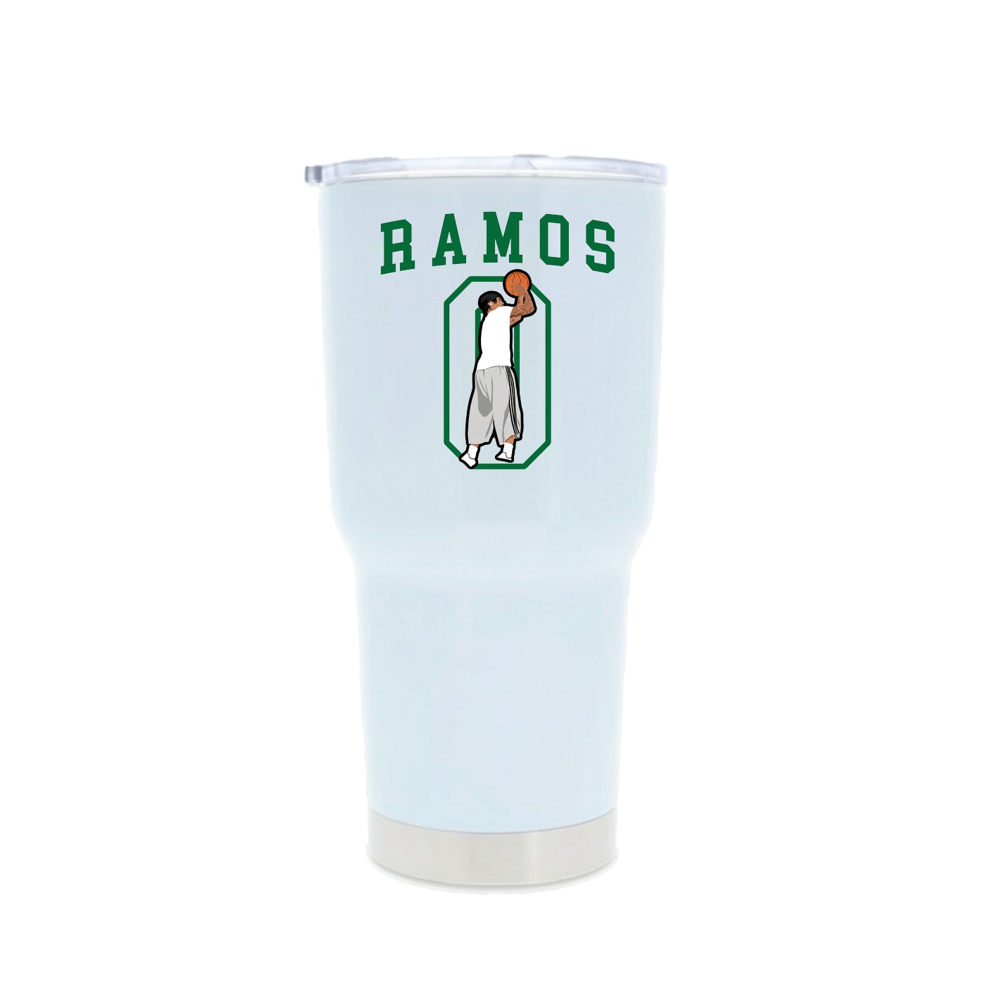 30oz Stainless Steel Tumbler — Shirsey in White