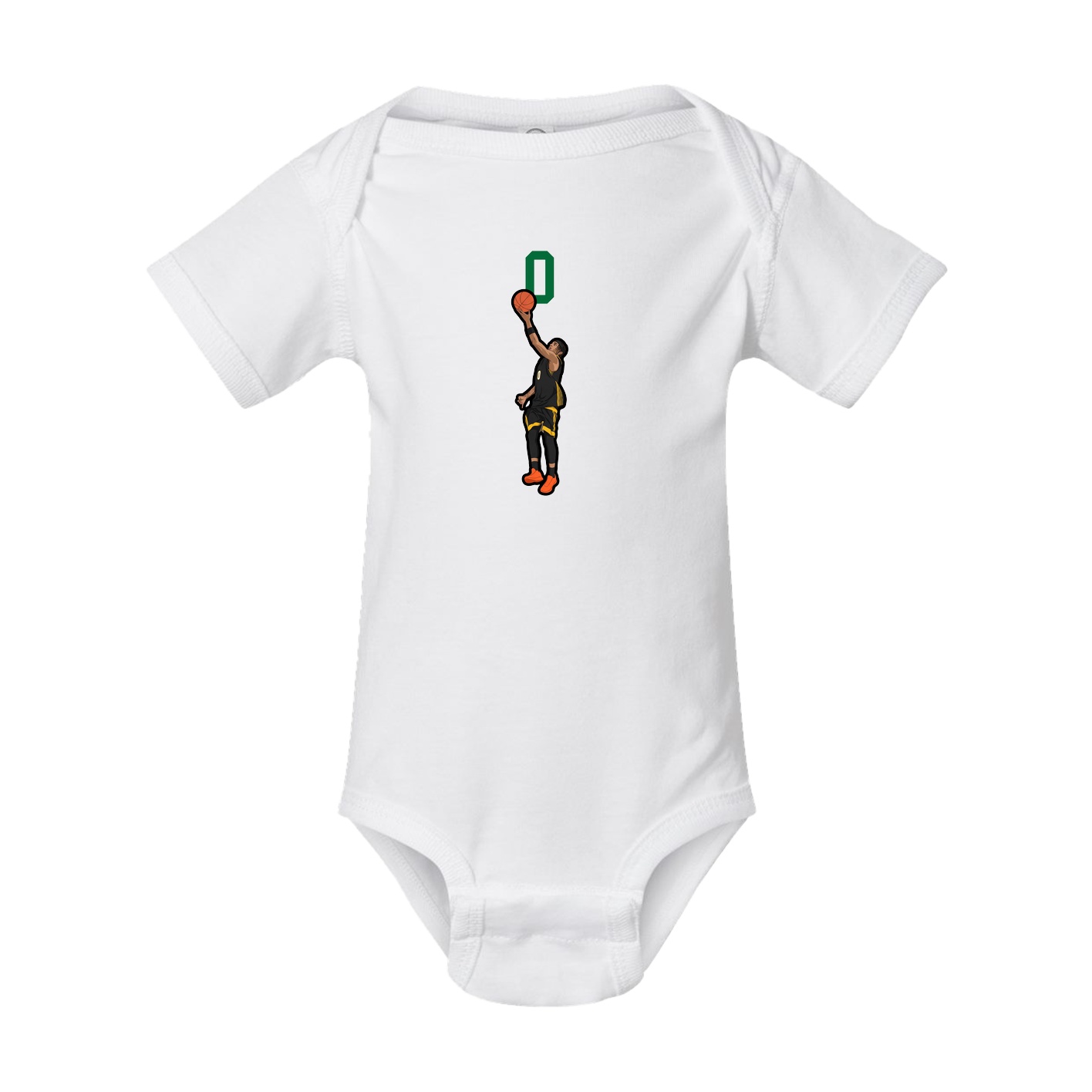 Baby Onesie — Number Top in White