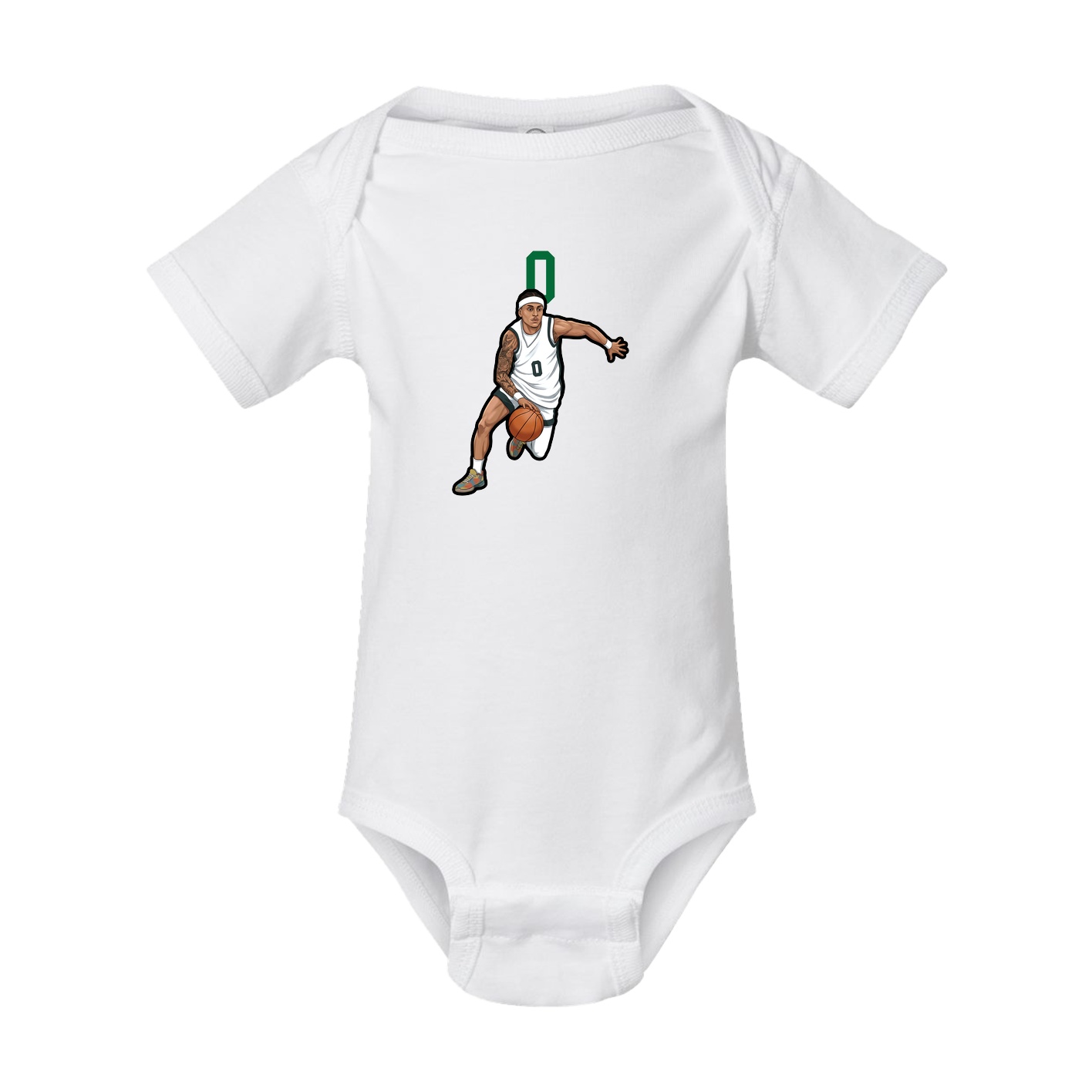 Baby Onesie — Number Top in White