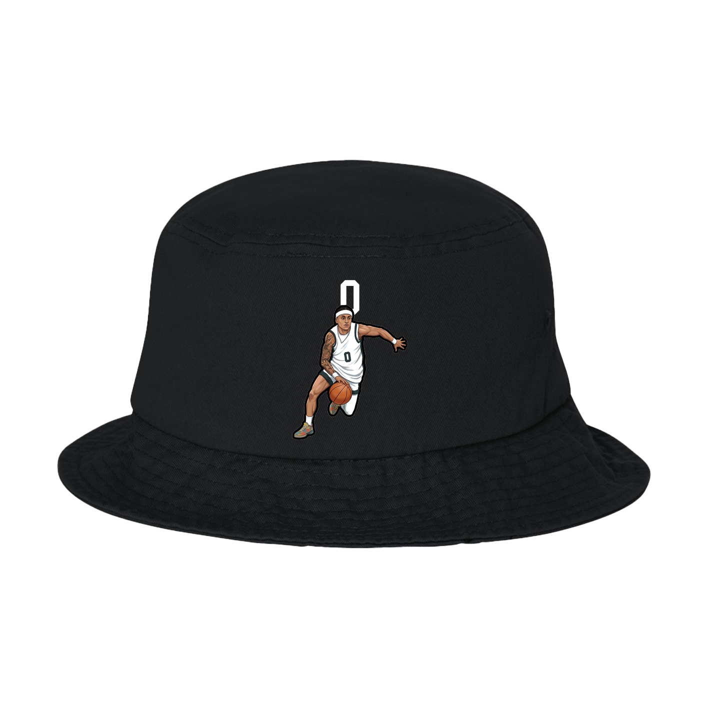 Bucket Cap — Number Top in Black
