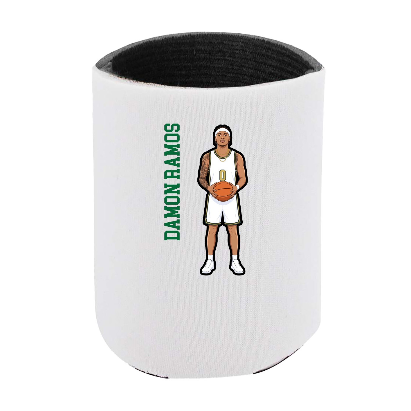 Can Holder — Name Vertical in White