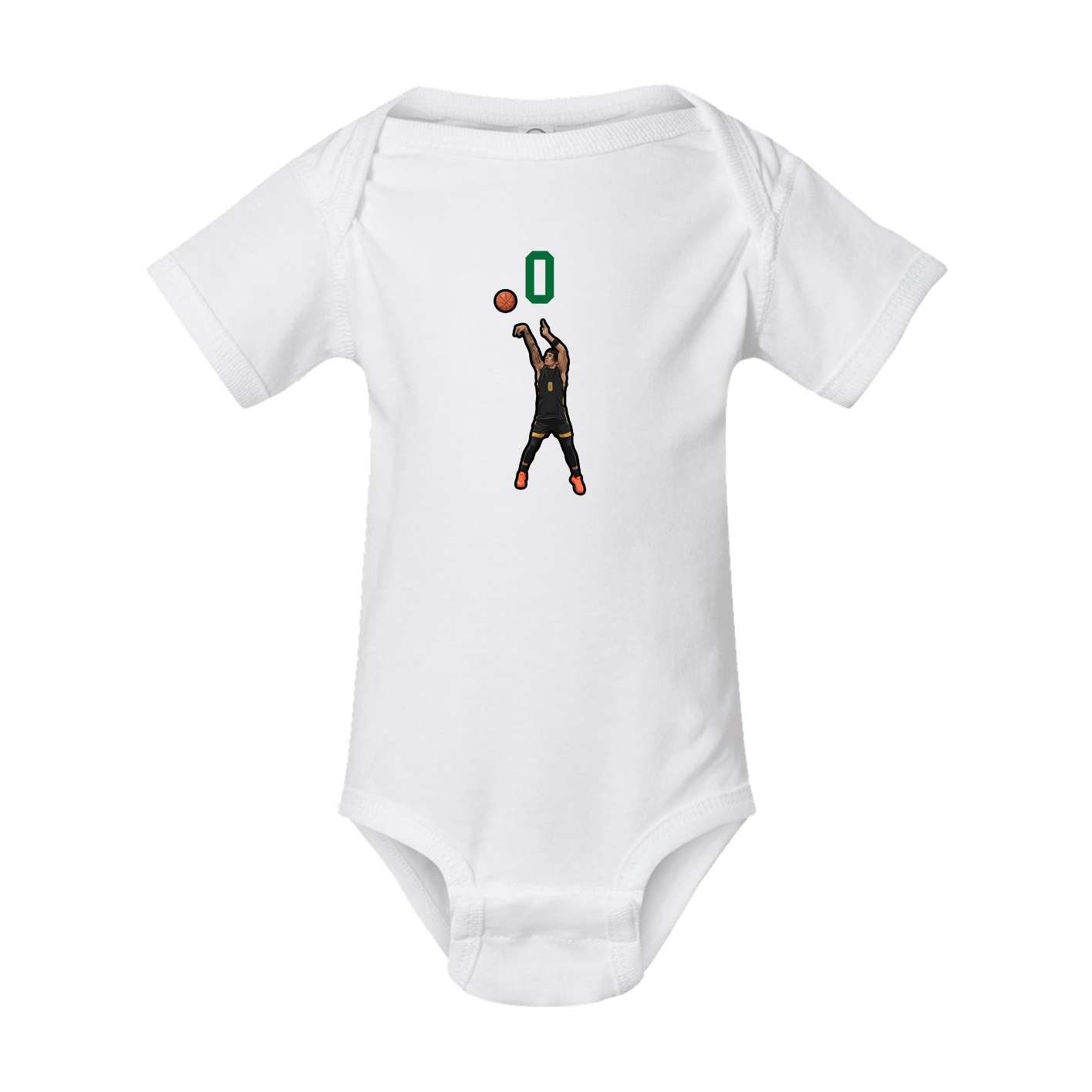 Baby Onesie — Number Top in White