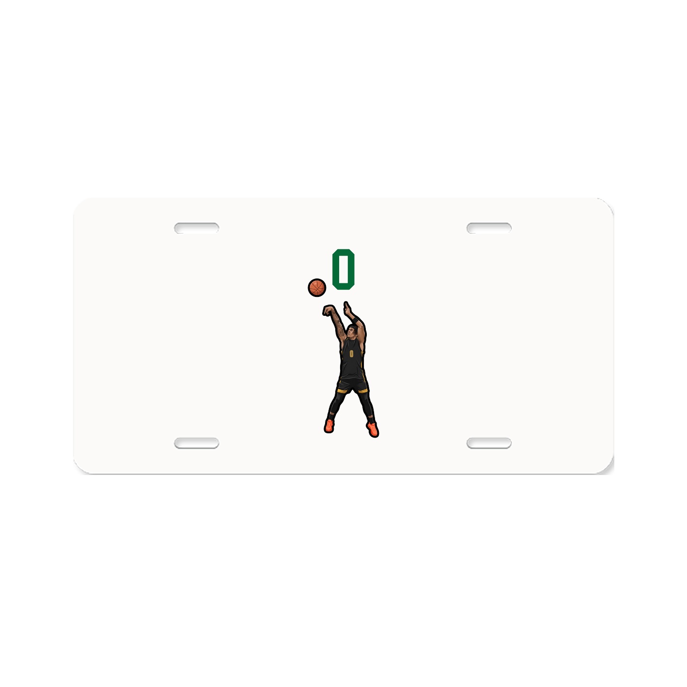License Plate — Number Top in Classic