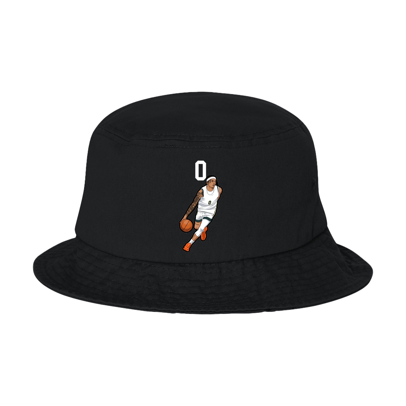 Bucket Cap — Number Top in Black