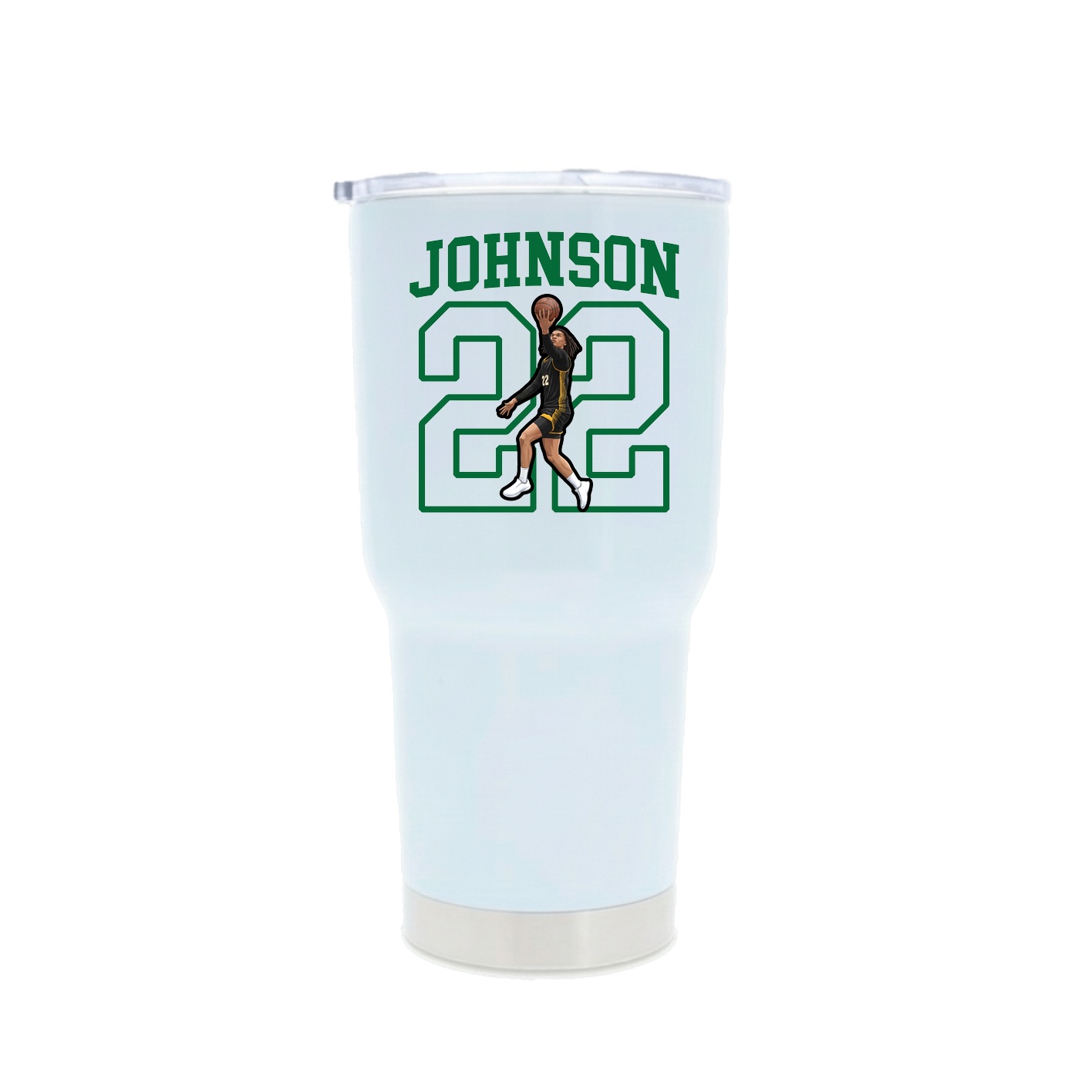 30oz Stainless Steel Tumbler — Shirsey in White