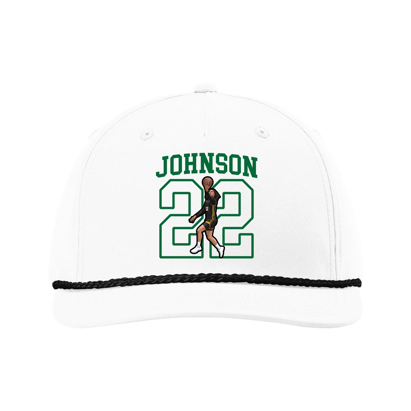 Five-Panel Classic Rope Cap — Shirsey in White