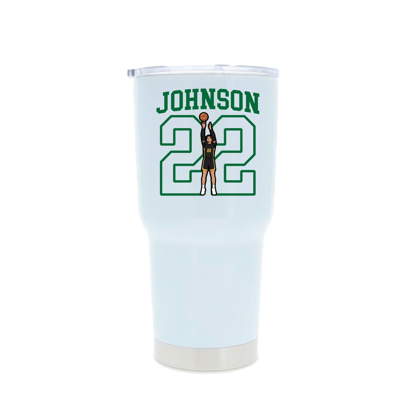 30oz Stainless Steel Tumbler — Shirsey in White