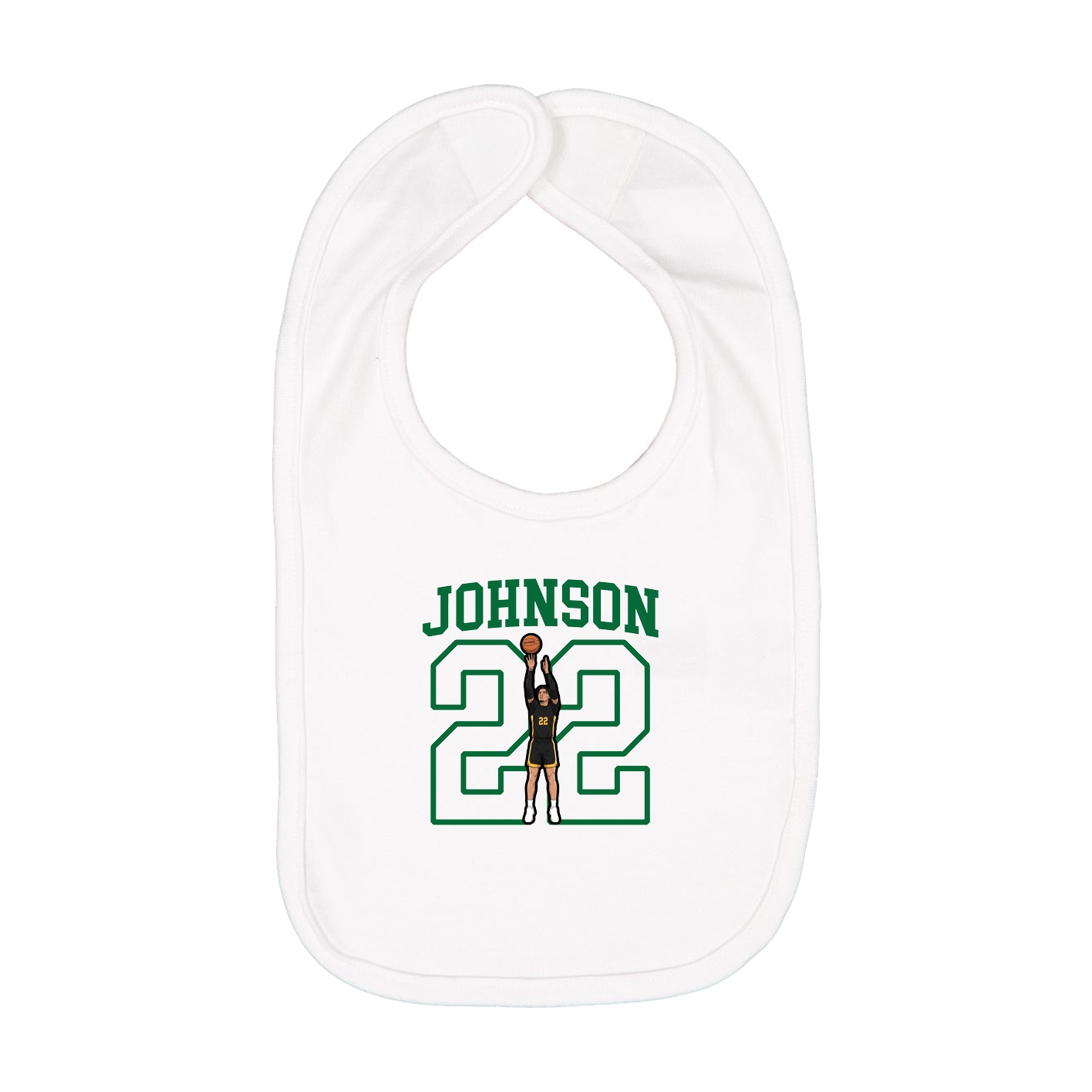 Infant Bib — Shirsey in White