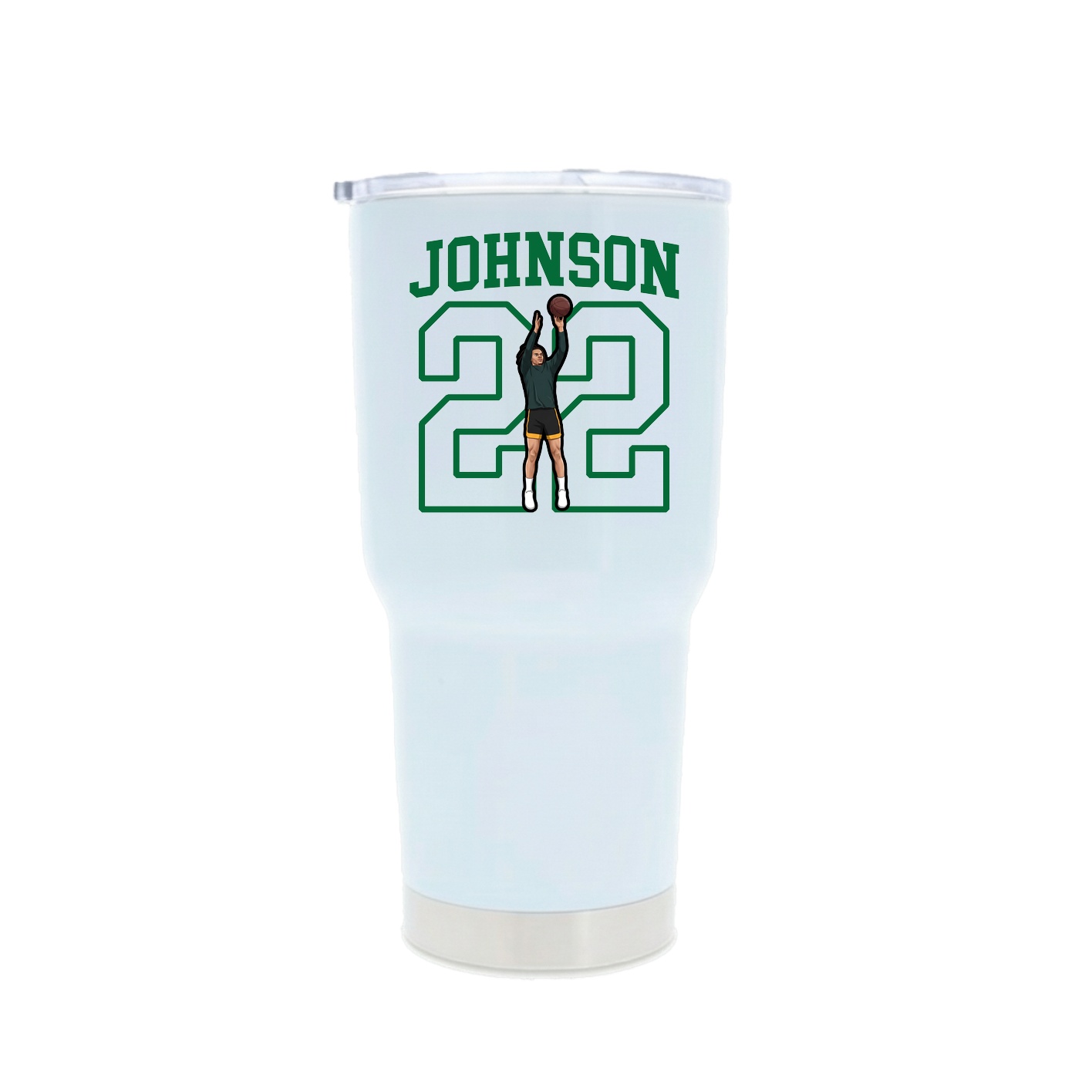 30oz Stainless Steel Tumbler — Shirsey in White