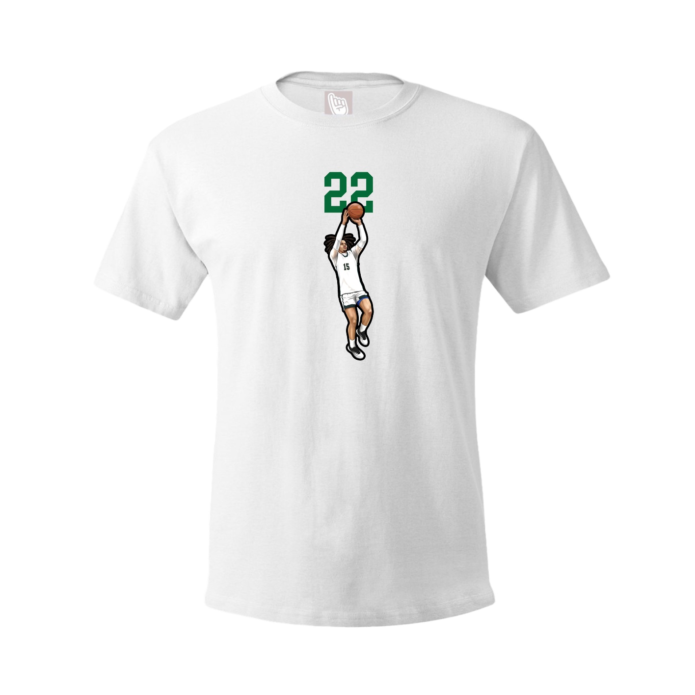 Tee — Number Top in White