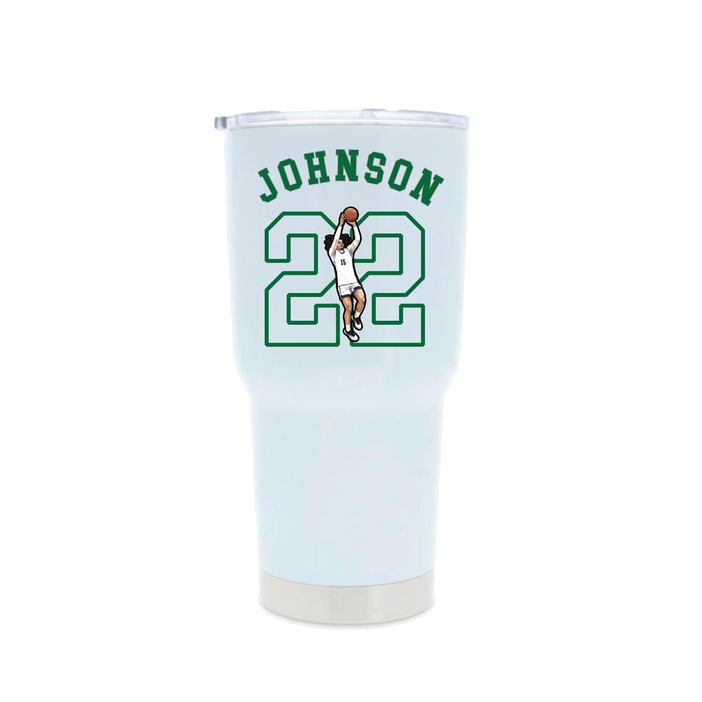 30oz Stainless Steel Tumbler — Shirsey Arch in White