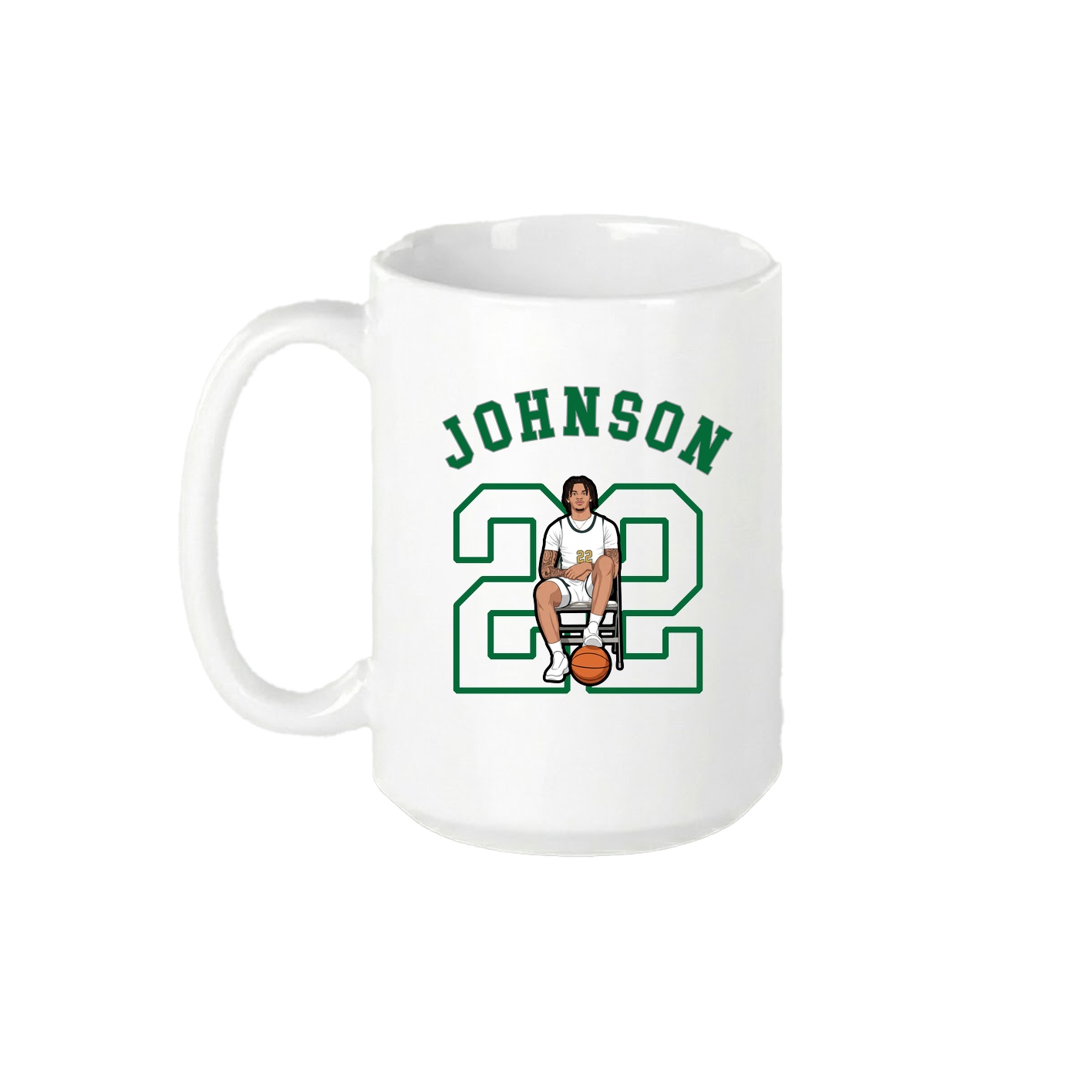 15oz Coffee Mug — Shirsey Arch in White