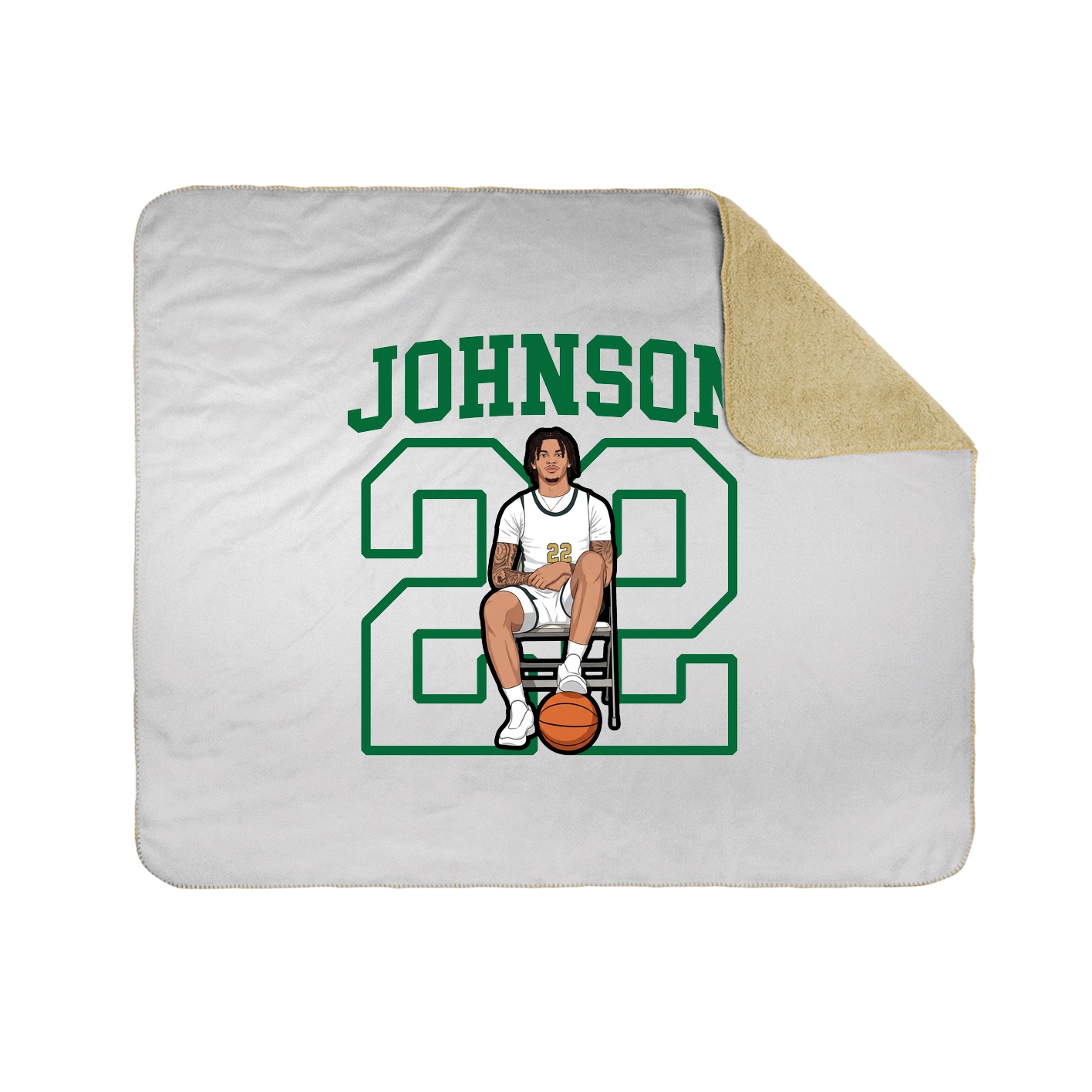 Throw Blanket — Shirsey in White