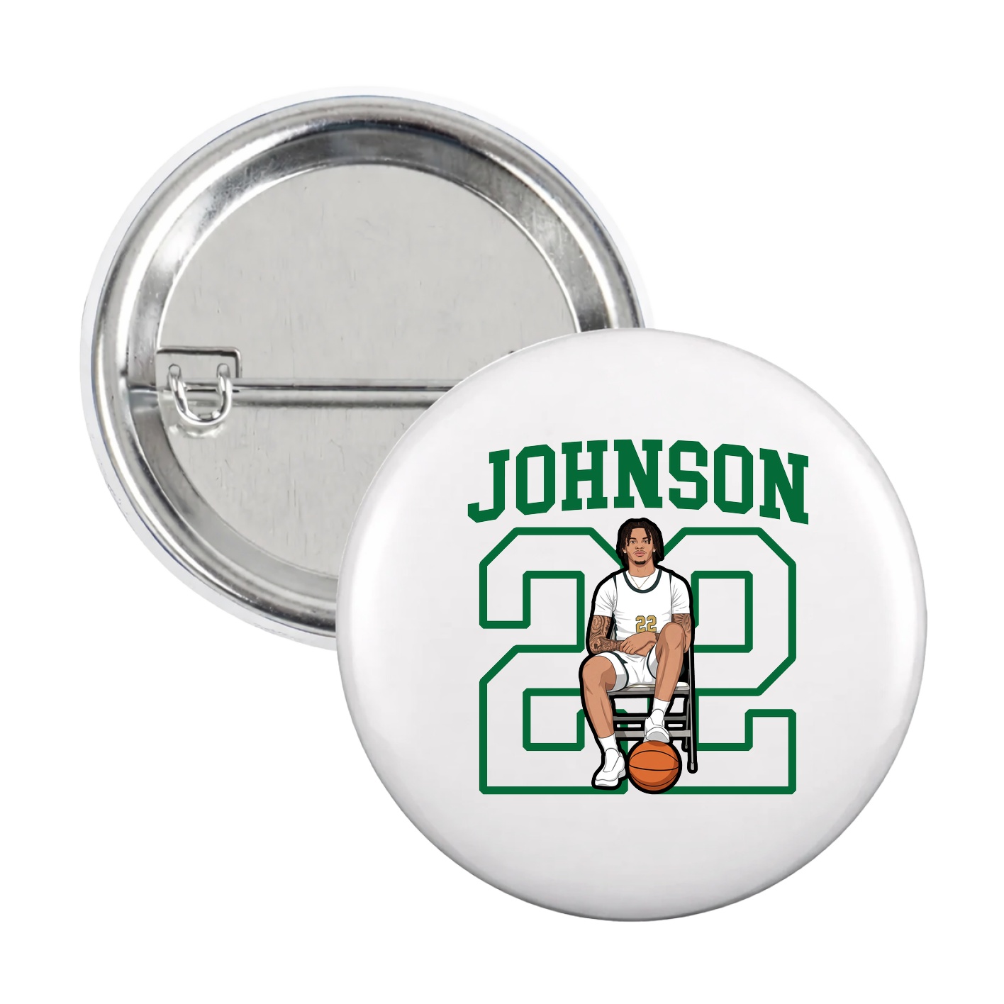 Game Day Button — Shirsey in White