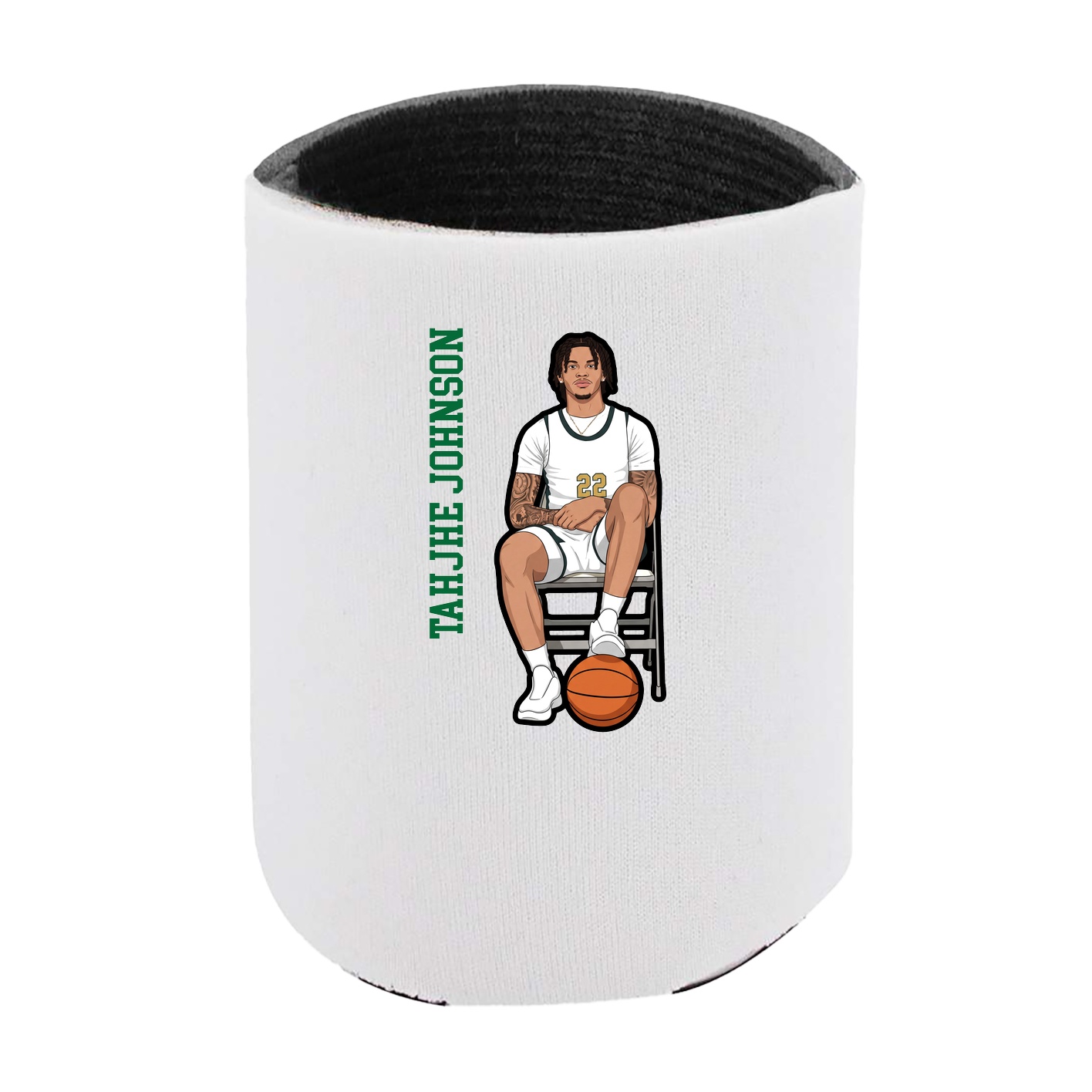 Can Holder — Name Vertical in White