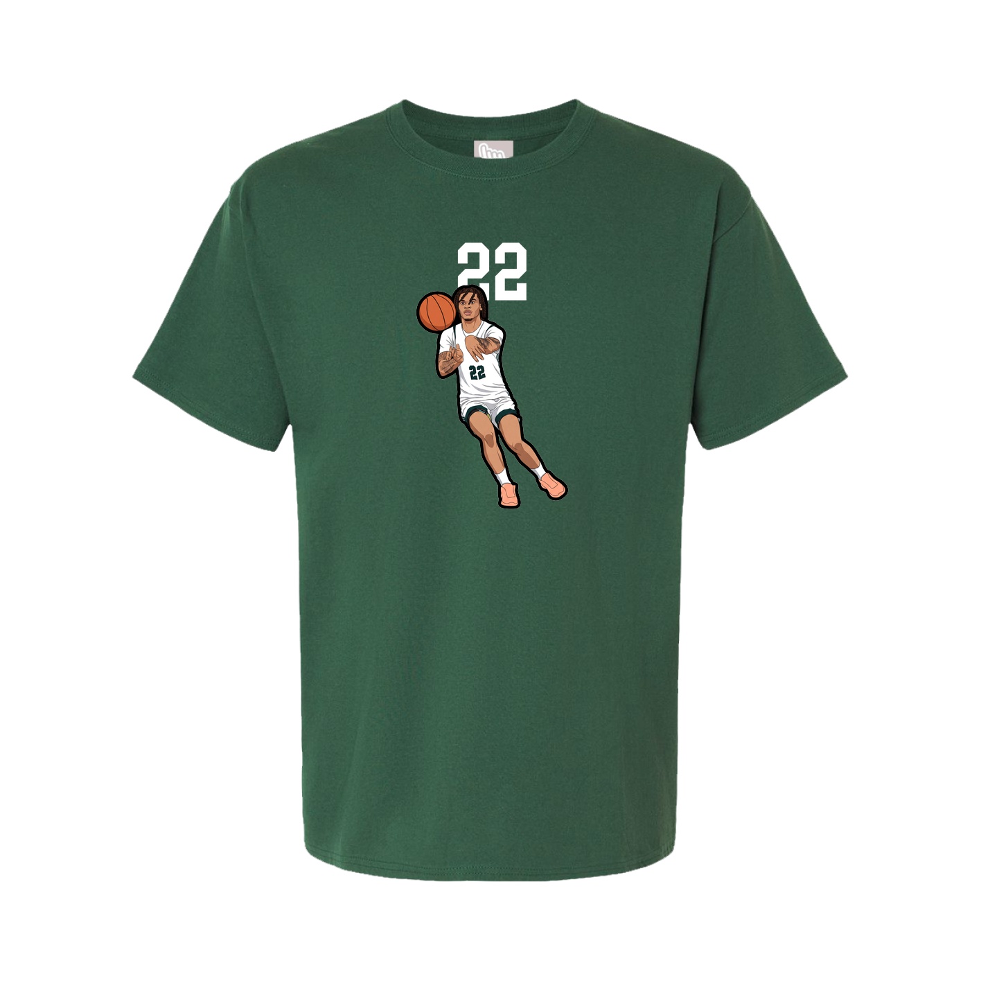 Tee — Number Top in Green