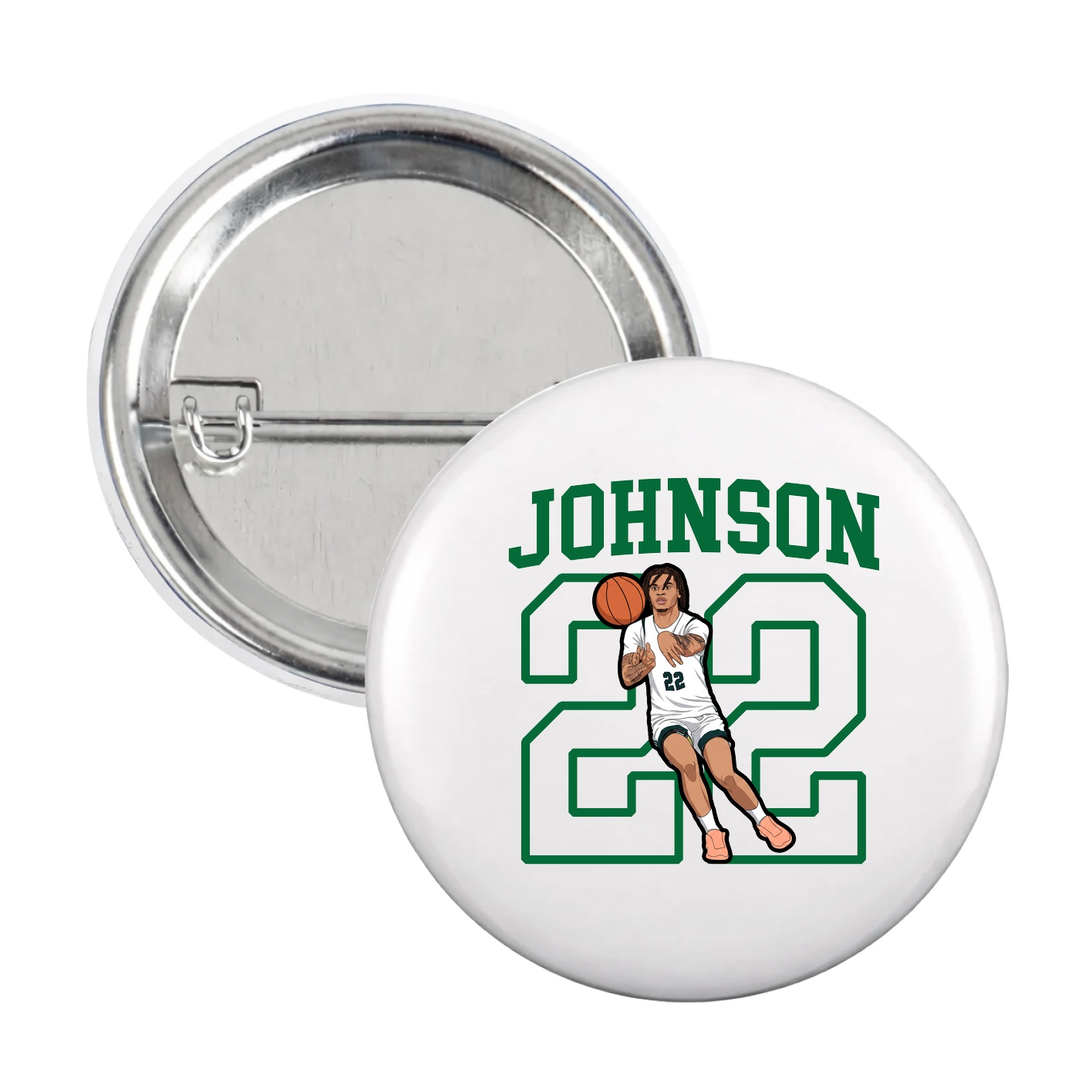 Game Day Button — Shirsey in White