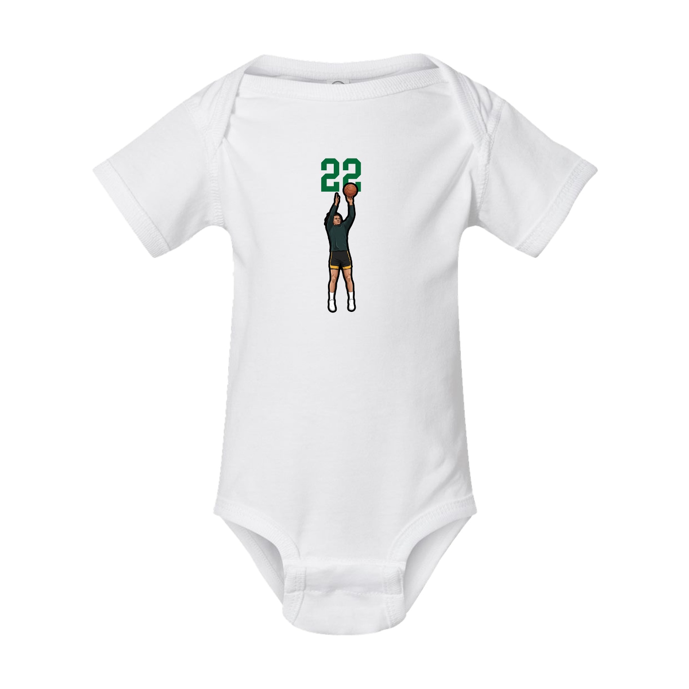 Baby Onesie — Number Top in White