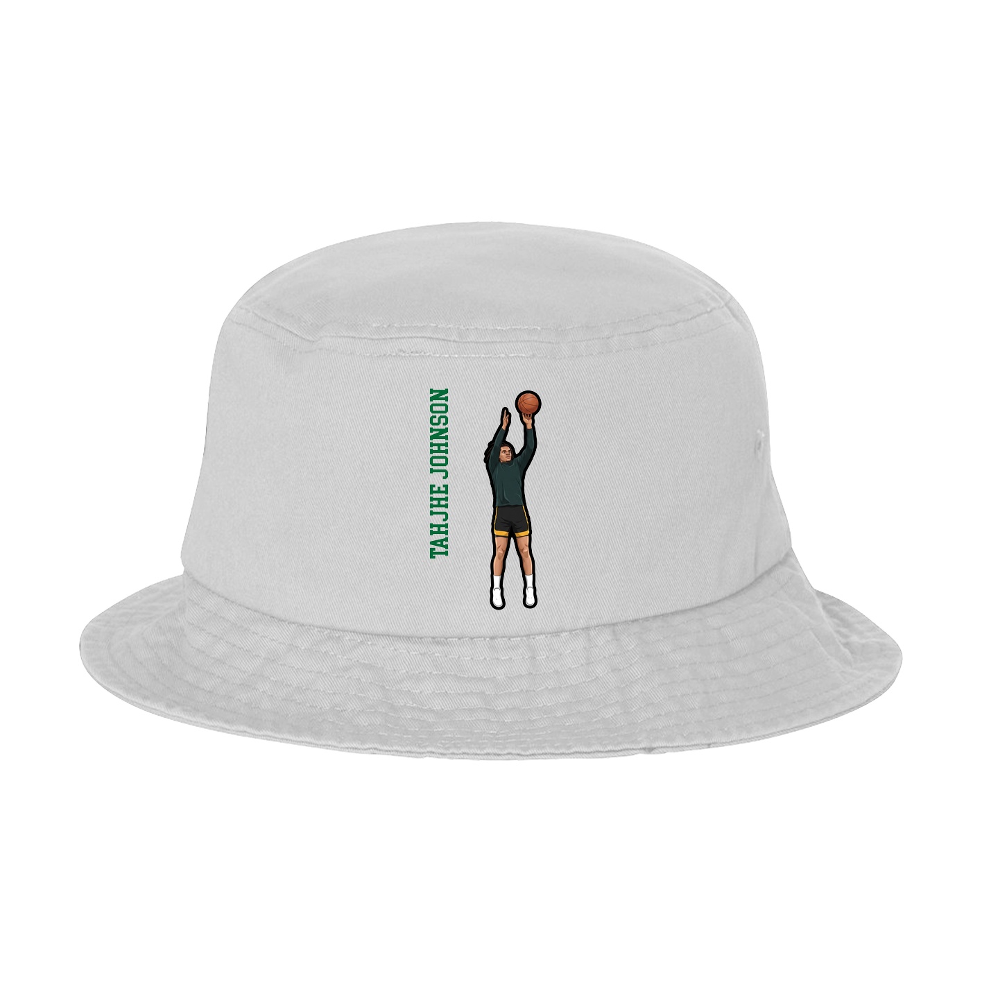 Bucket Cap — Name Vertical in White