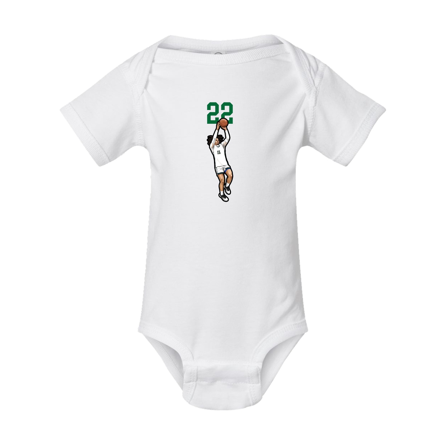 Baby Onesie — Number Top in White