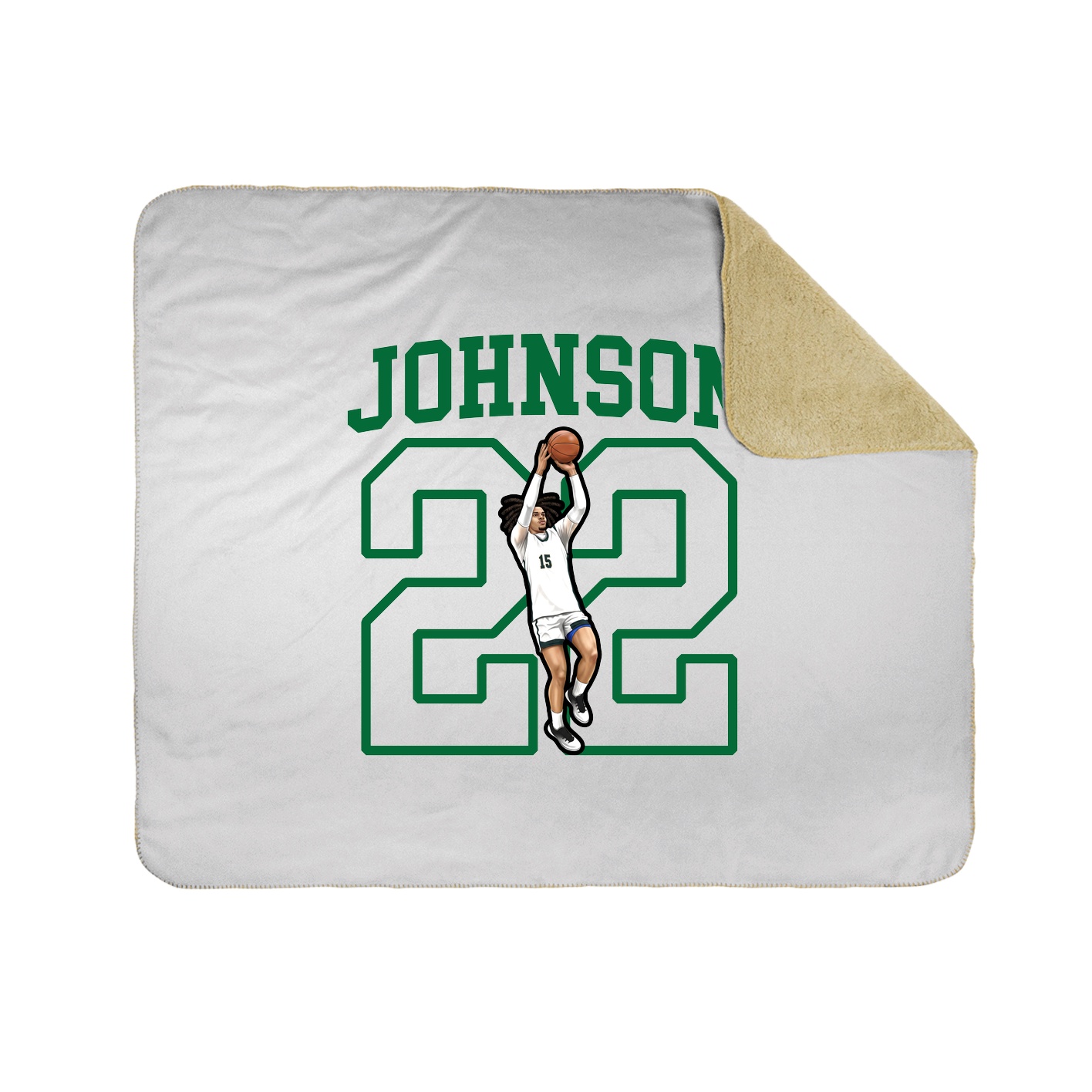 Throw Blanket — Shirsey in White