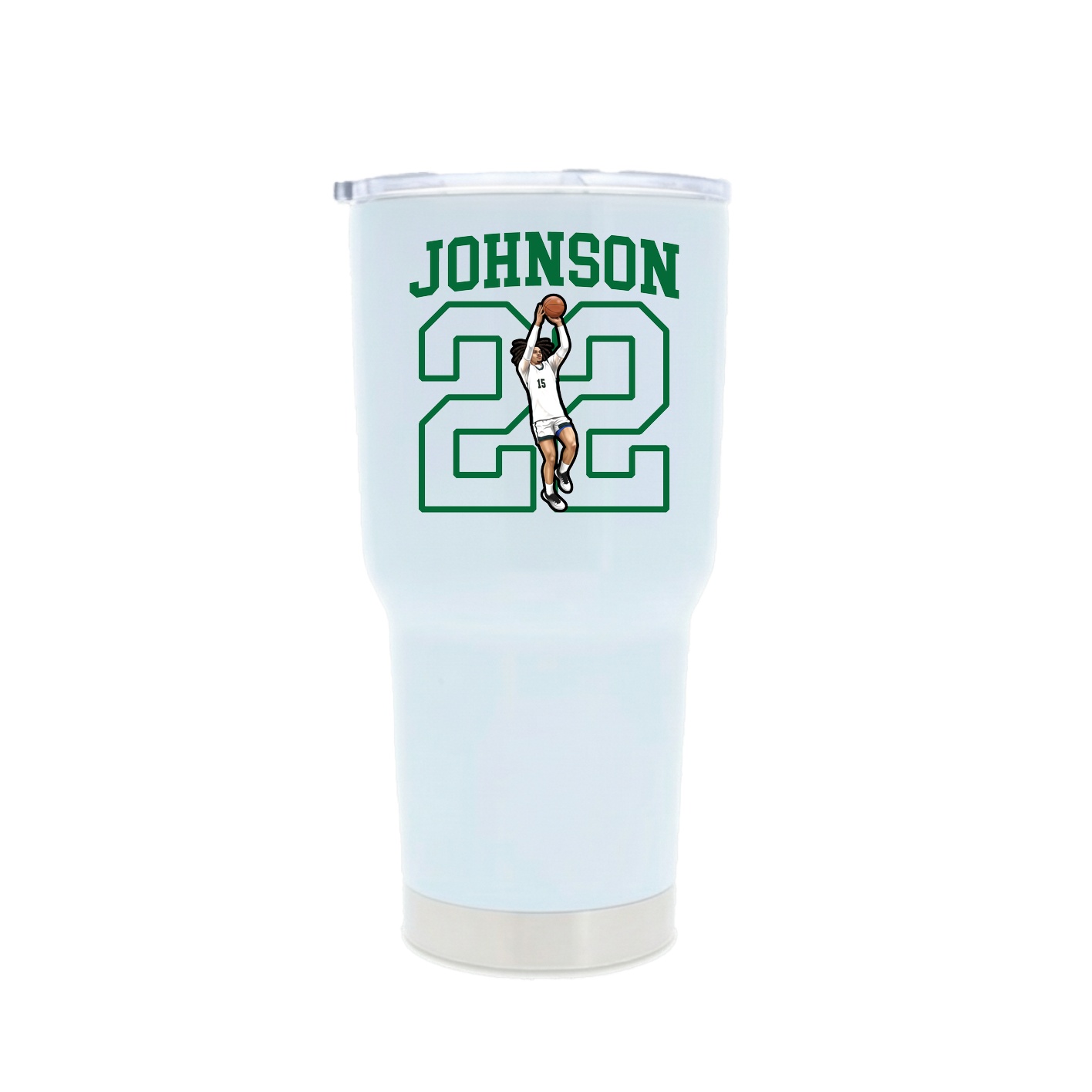 30oz Stainless Steel Tumbler — Shirsey in White